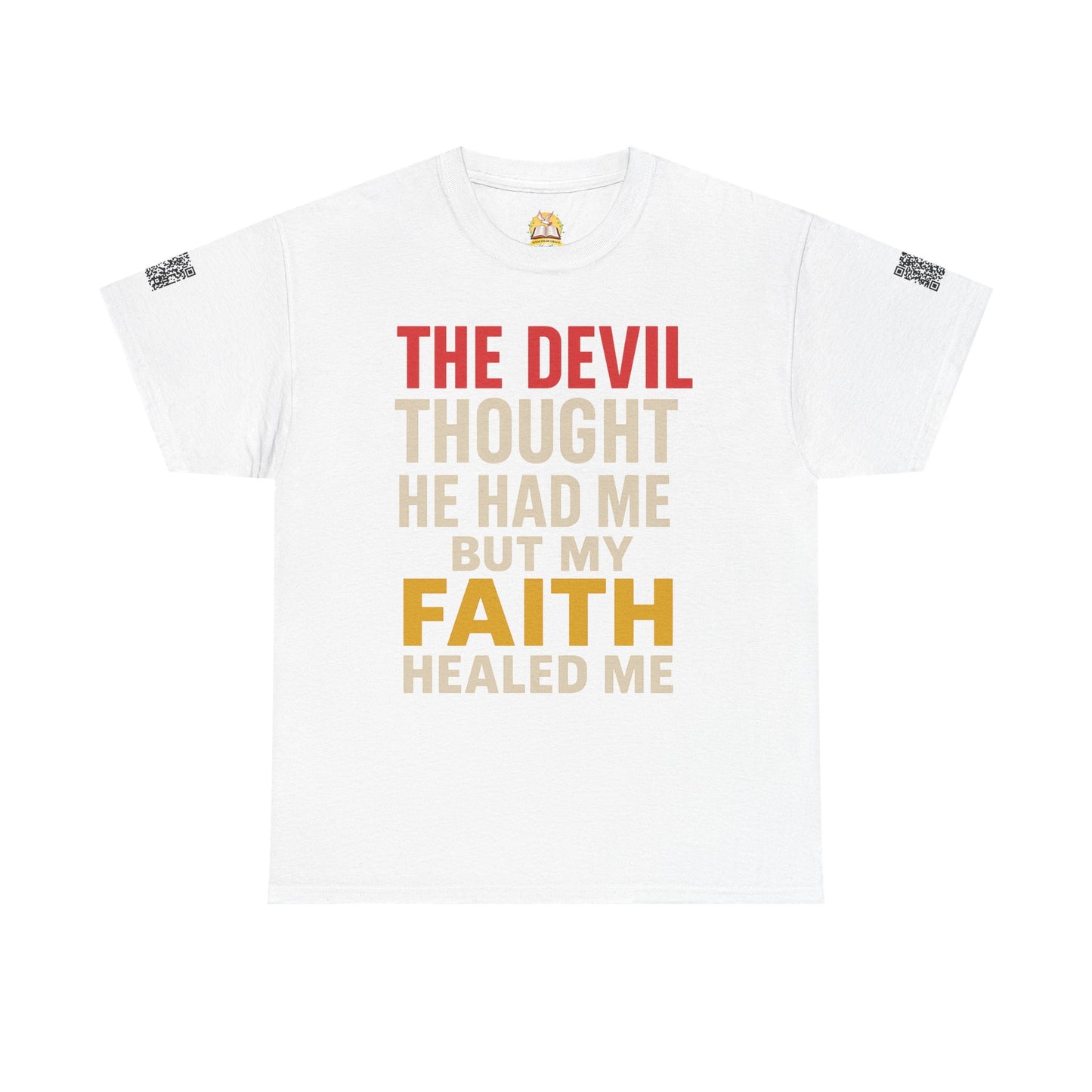 Faith-Inspired Unisex Heavy Cotton Tee, Christian T-Shirt, Inspirational Quote Tee, Gift for Believers, Motivational Apparel