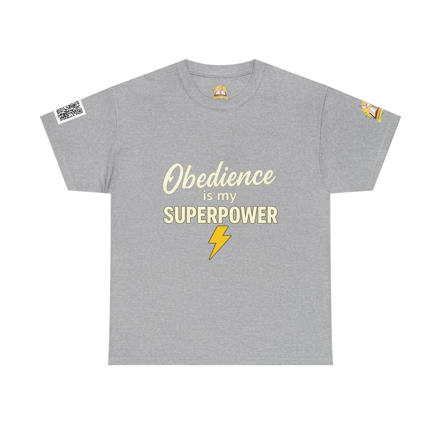 Obedience Is My Superpower T-Shirt, Fun Unisex Cotton Tee, Gift for Pet Owners, Casual Wear, Birthday, Dog Lover Top
