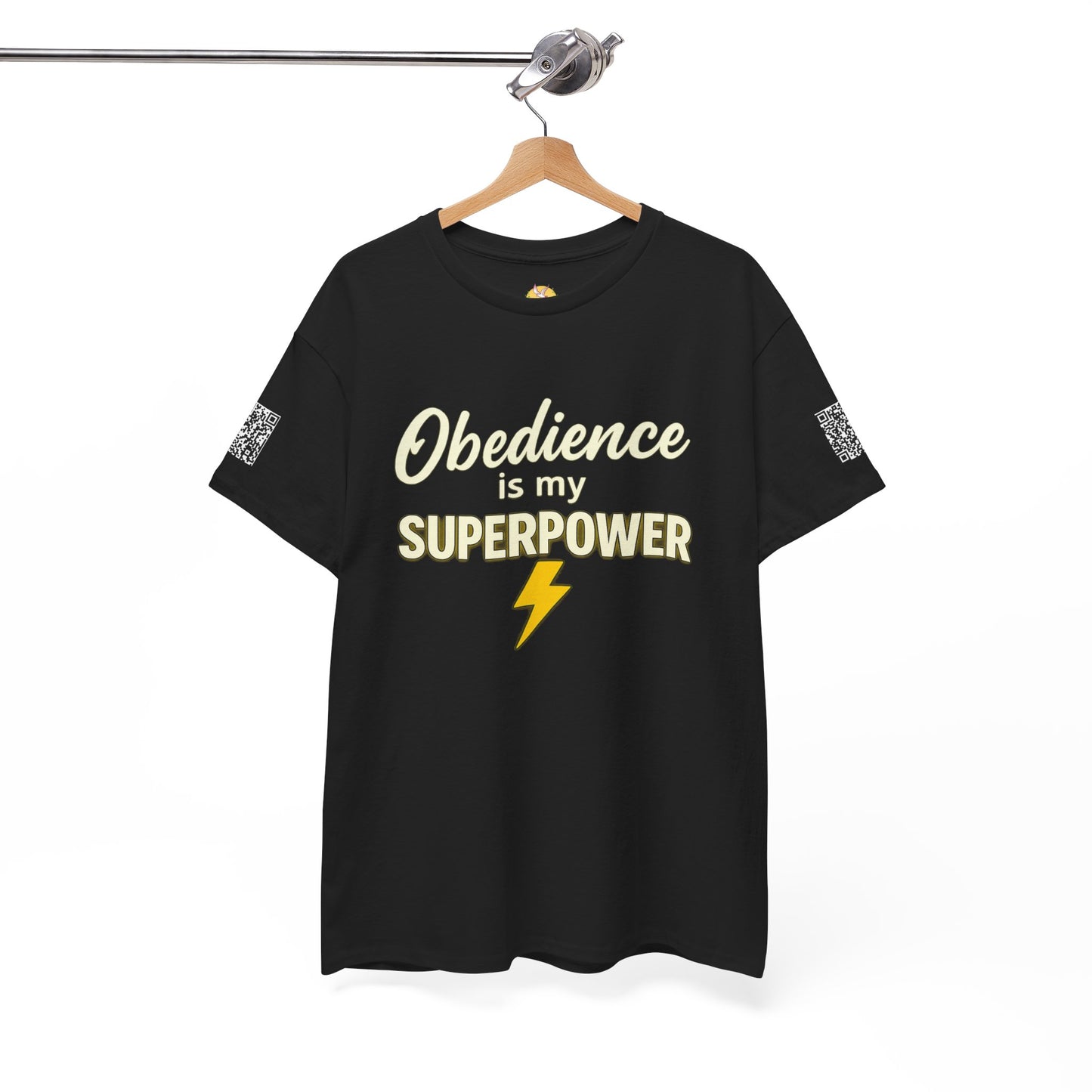 Obedience is My Superpower Tee, Inspirational T-Shirt, Faith-Based Cotton Tee, Perfect Gift for Graduations, Everyday Casual Wear