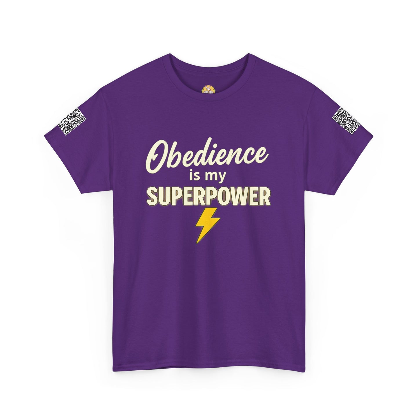 Obedience is My Superpower Tee, Inspirational T-Shirt, Faith-Based Cotton Tee, Perfect Gift for Graduations, Everyday Casual Wear