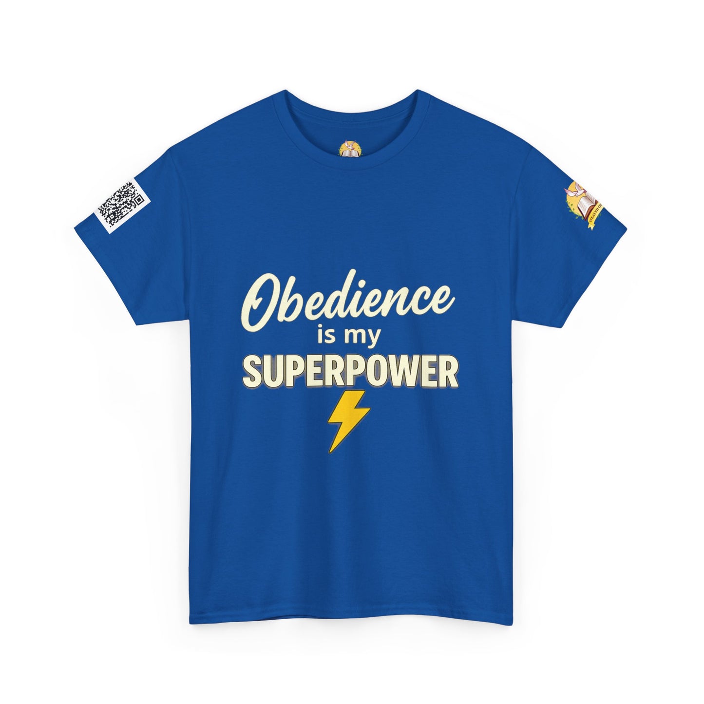 Obedience Is My Superpower T-Shirt, Fun Unisex Cotton Tee, Gift for Pet Owners, Casual Wear, Birthday, Dog Lover Top