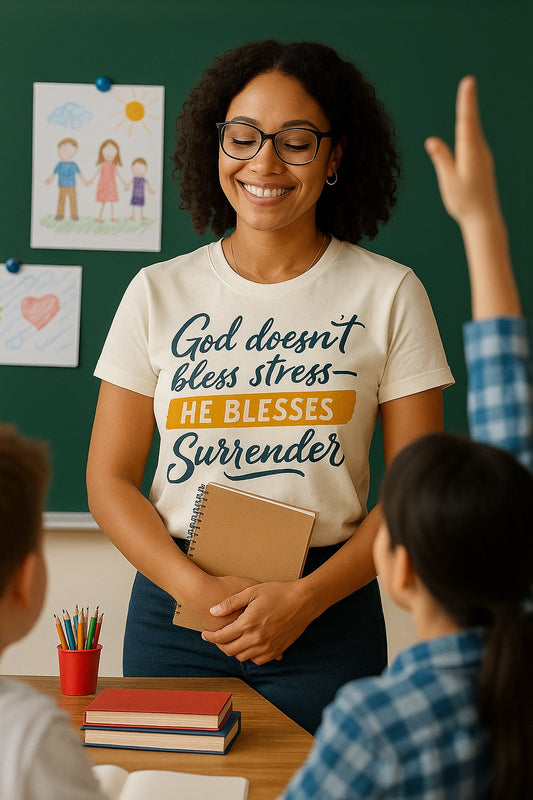 Inspirational Surrender Tee - Christian Gift, Prayer Shirt