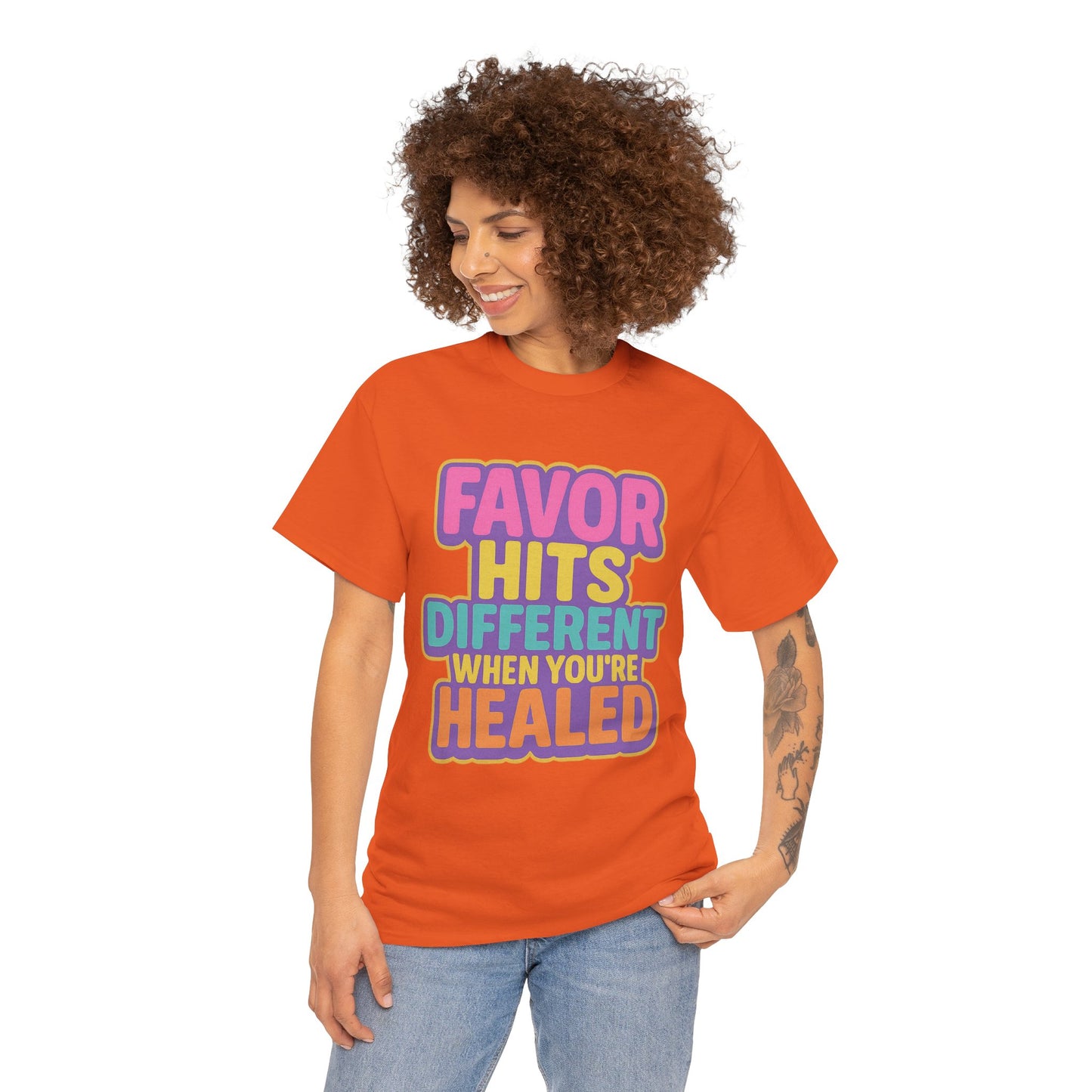 Healing Message Tee, Comfort T-Shirt for Self-Care