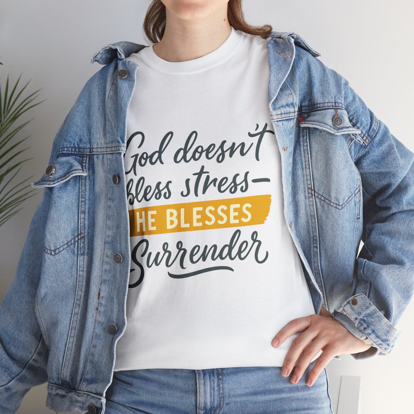 Inspirational Surrender Tee - Christian Gift, Prayer Shirt