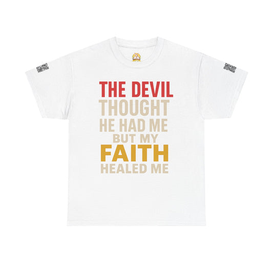 Faith-Inspired Unisex Heavy Cotton Tee, Christian T-Shirt, Inspirational Quote Tee, Gift for Believers, Motivational Apparel