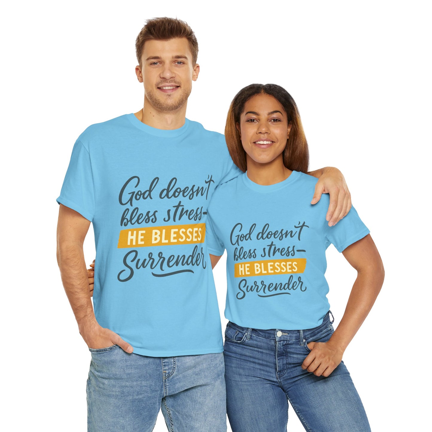Inspirational Surrender Tee - Christian Gift, Prayer Shirt