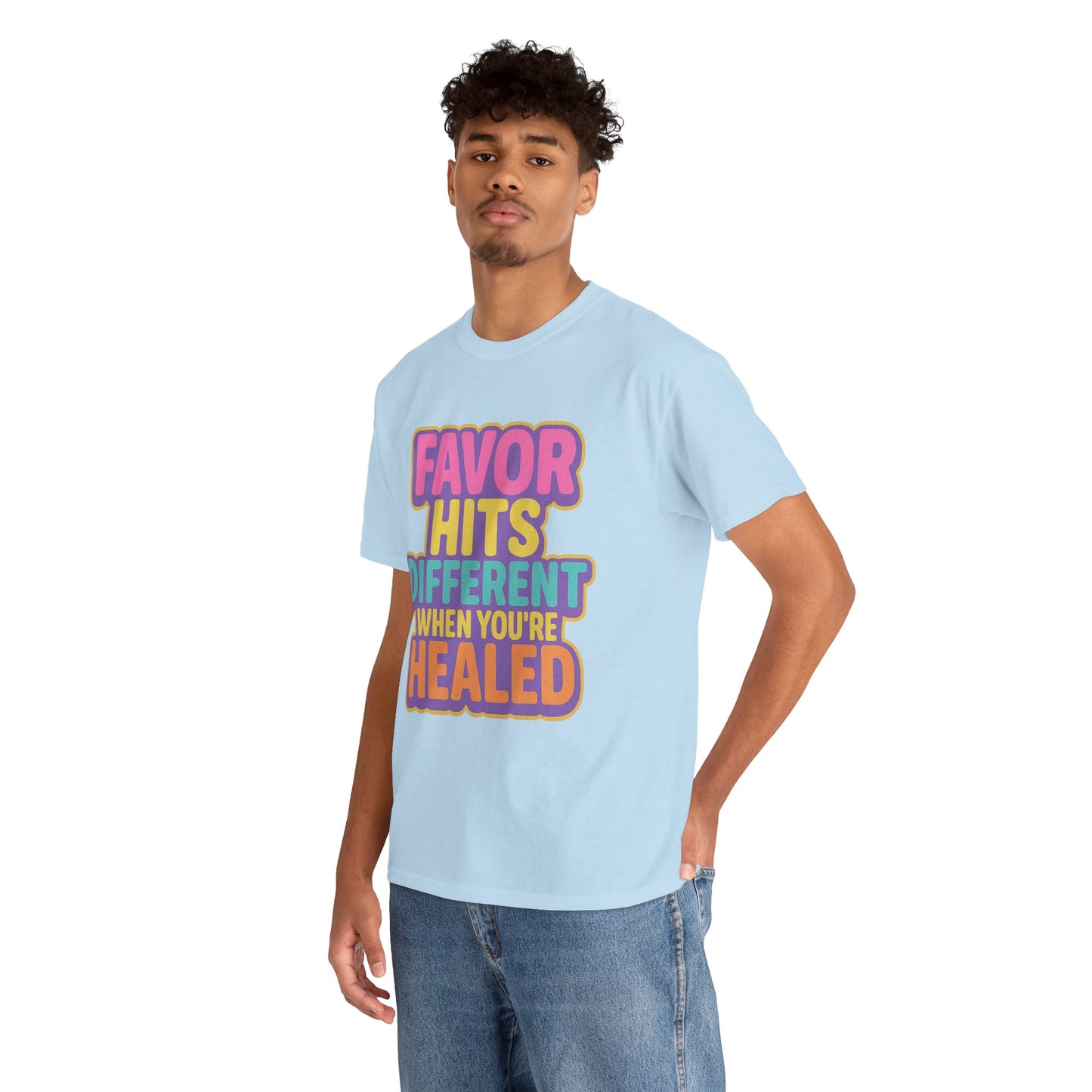 Healing Message Tee, Comfort T-Shirt for Self-Care