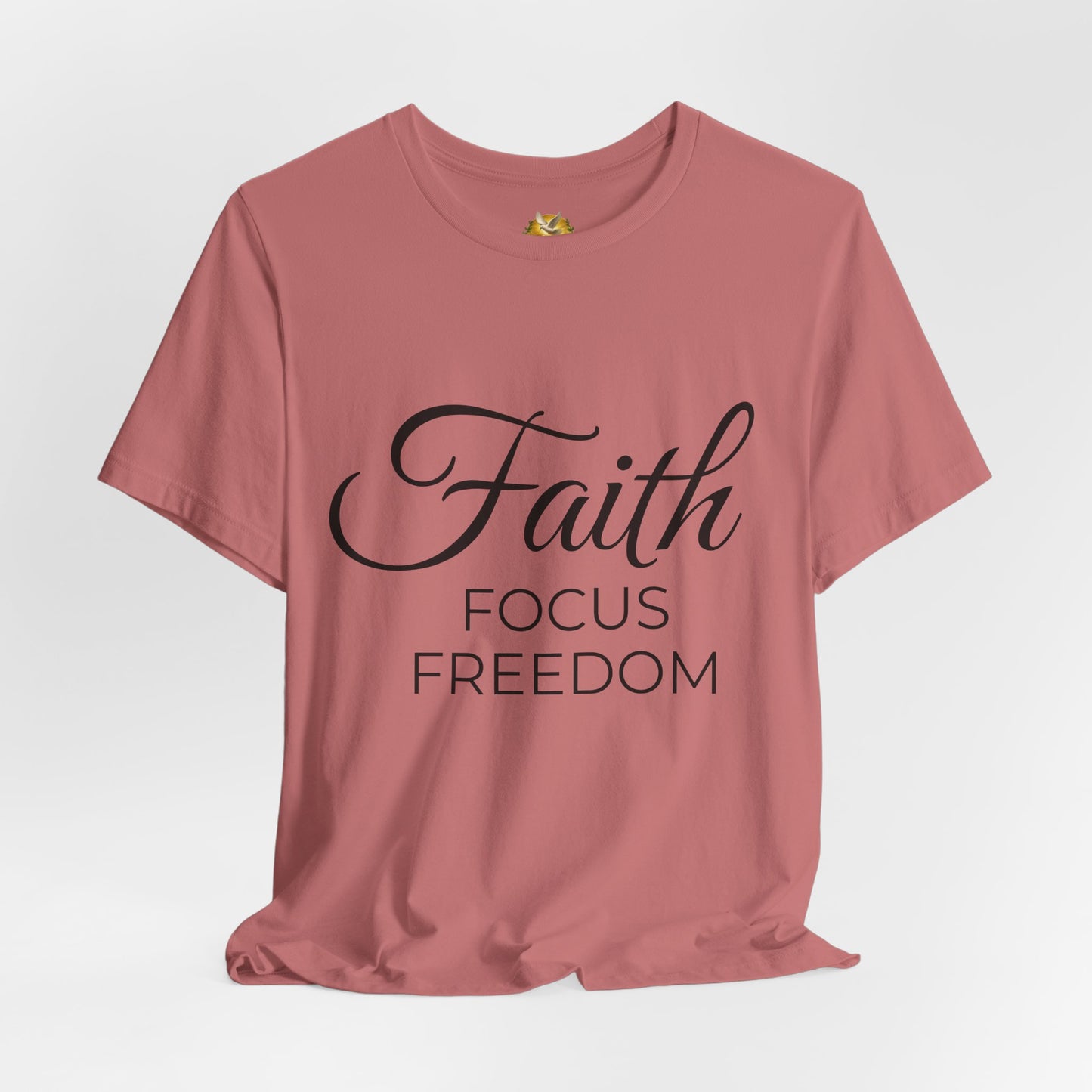 Faith Focus Freedom Christian T-Shirt | Summer Collection