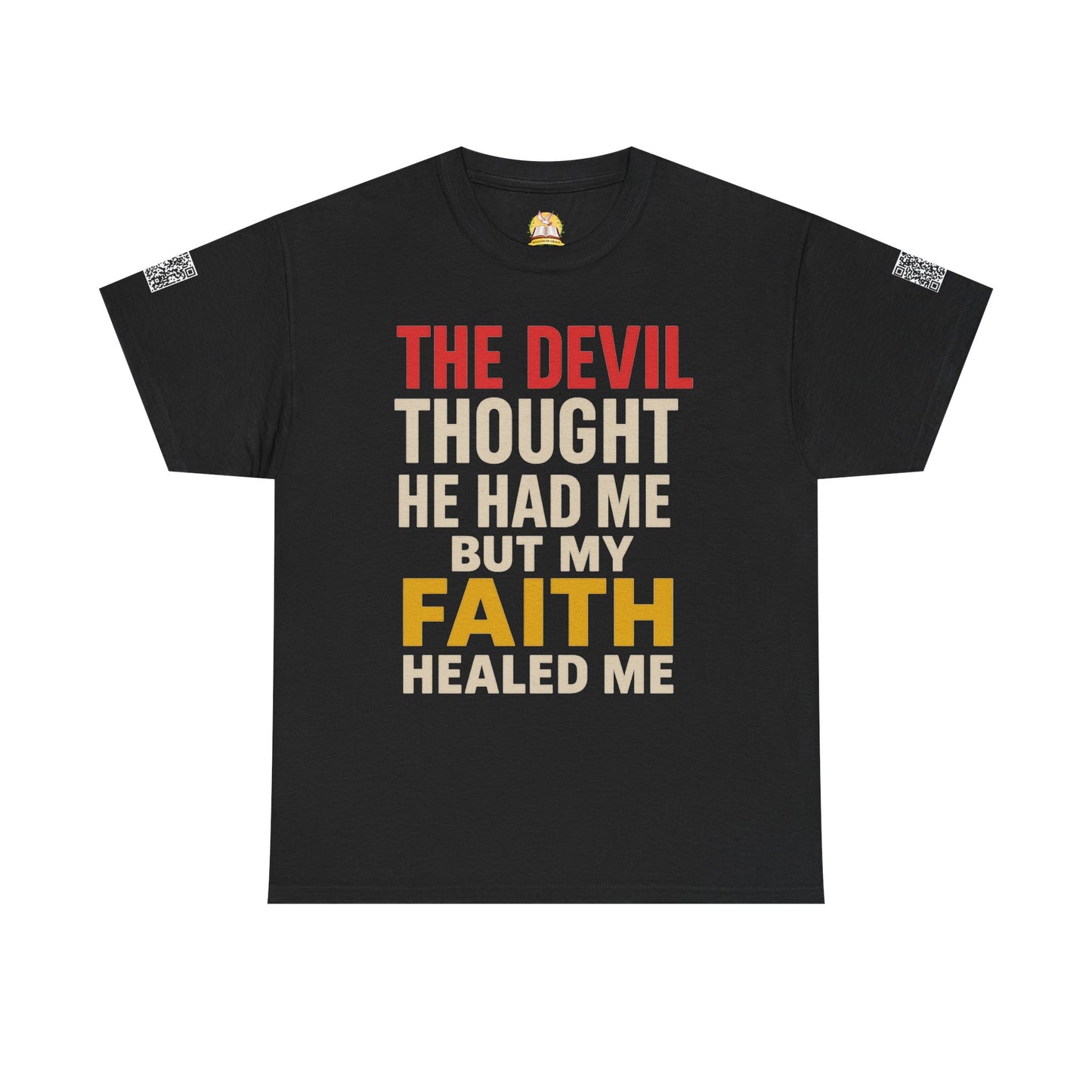 Faith-Inspired Unisex Heavy Cotton Tee, Christian T-Shirt, Inspirational Quote Tee, Gift for Believers, Motivational Apparel