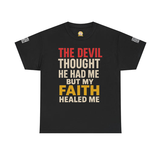 Faith-Inspired Unisex Heavy Cotton Tee, Christian T-Shirt, Inspirational Quote Tee, Gift for Believers, Motivational Apparel
