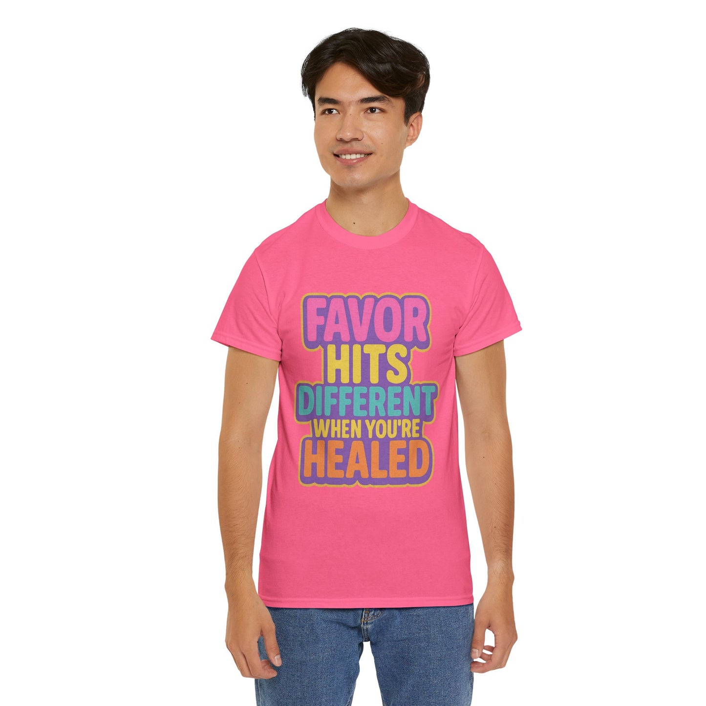 Healing Message Tee, Comfort T-Shirt for Self-Care