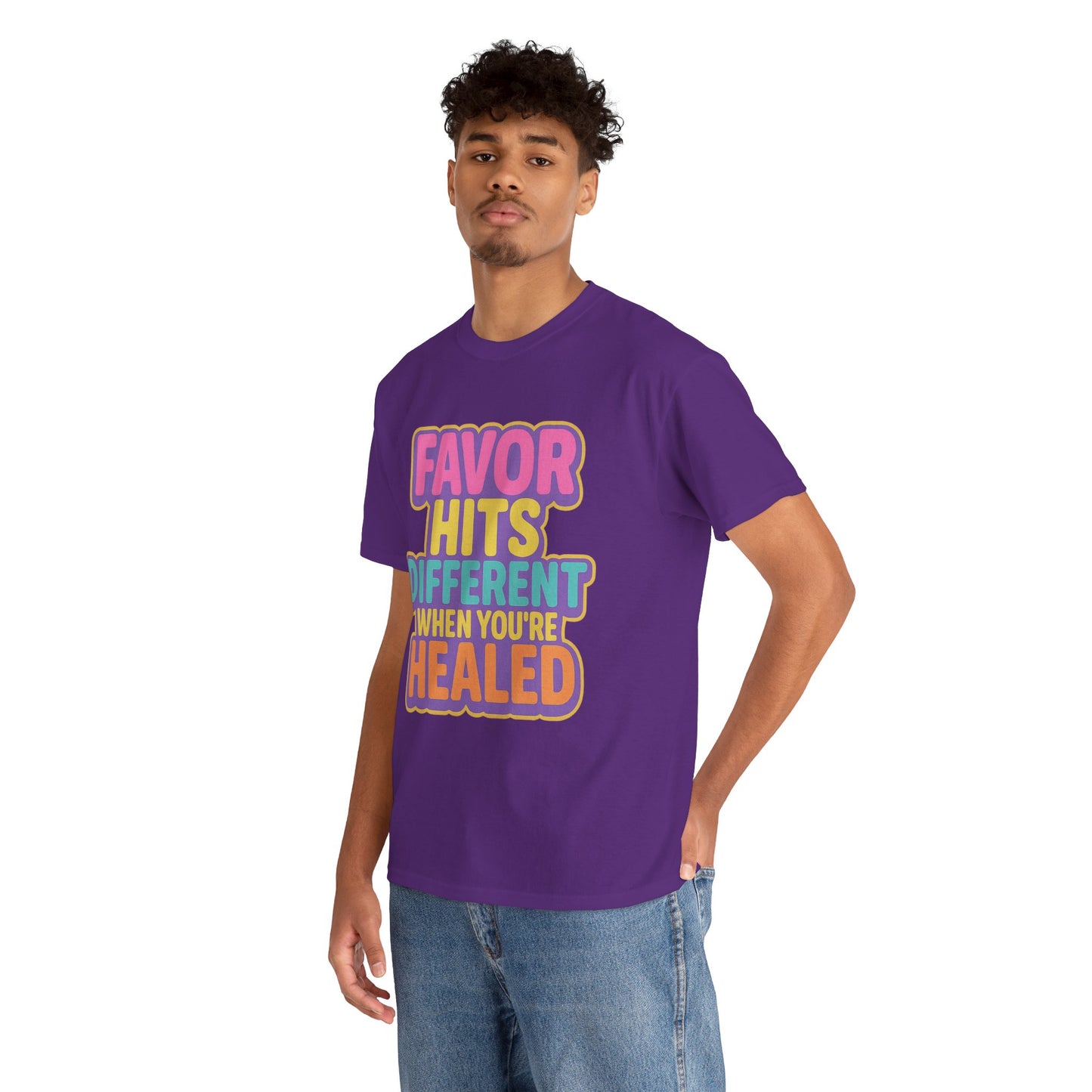 Healing Message Tee, Comfort T-Shirt for Self-Care