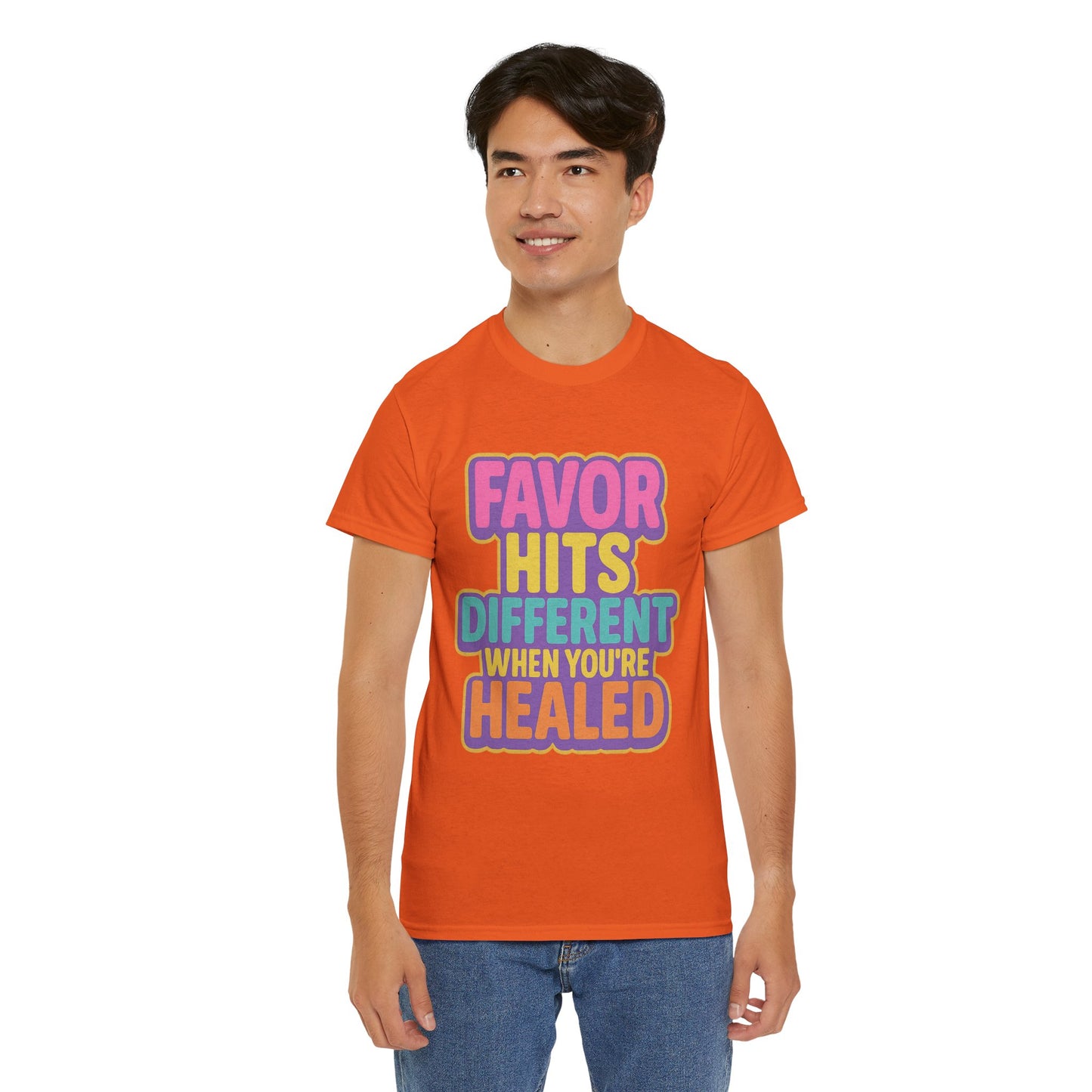 Healing Message Tee, Comfort T-Shirt for Self-Care