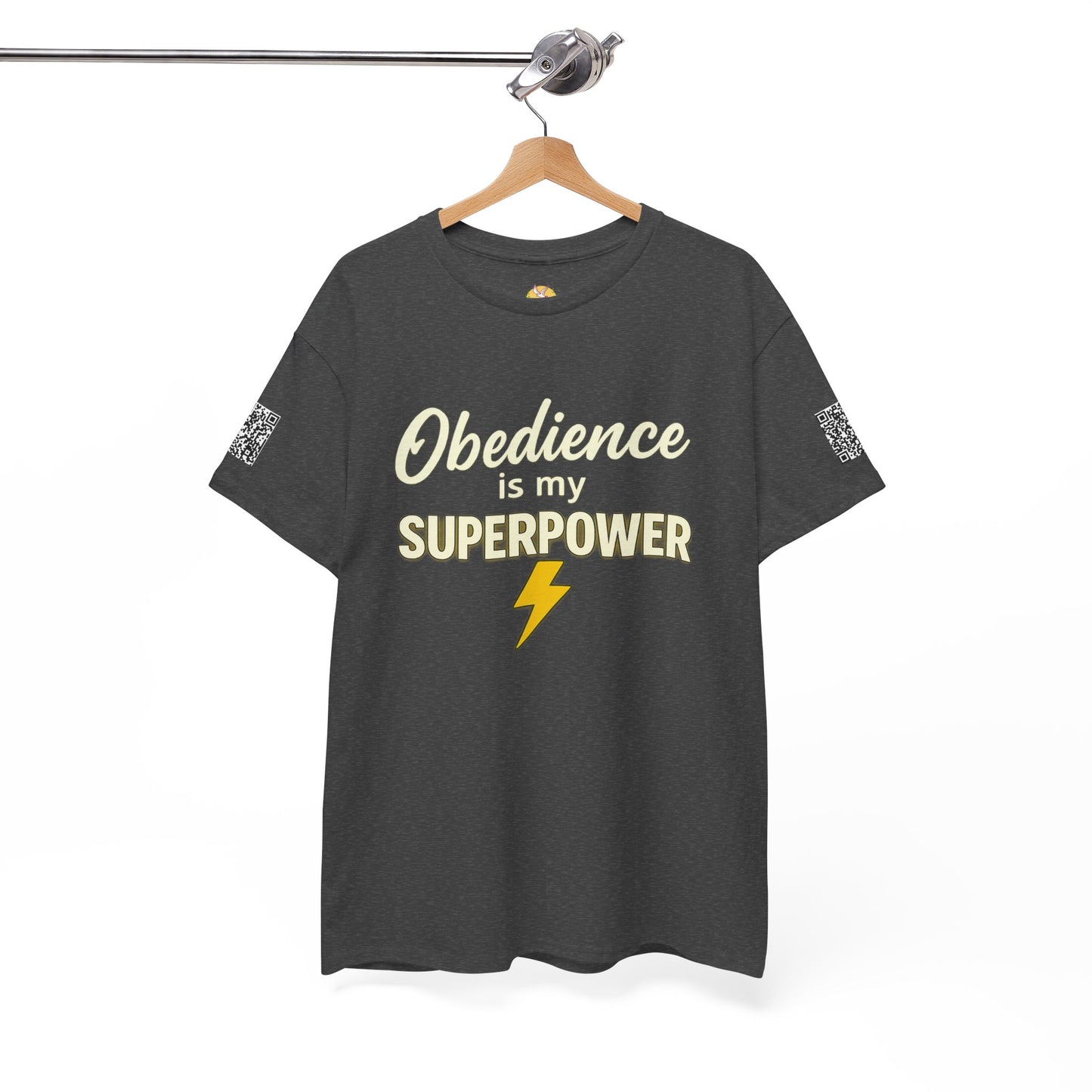 Obedience is My Superpower Tee, Inspirational T-Shirt, Faith-Based Cotton Tee, Perfect Gift for Graduations, Everyday Casual Wear