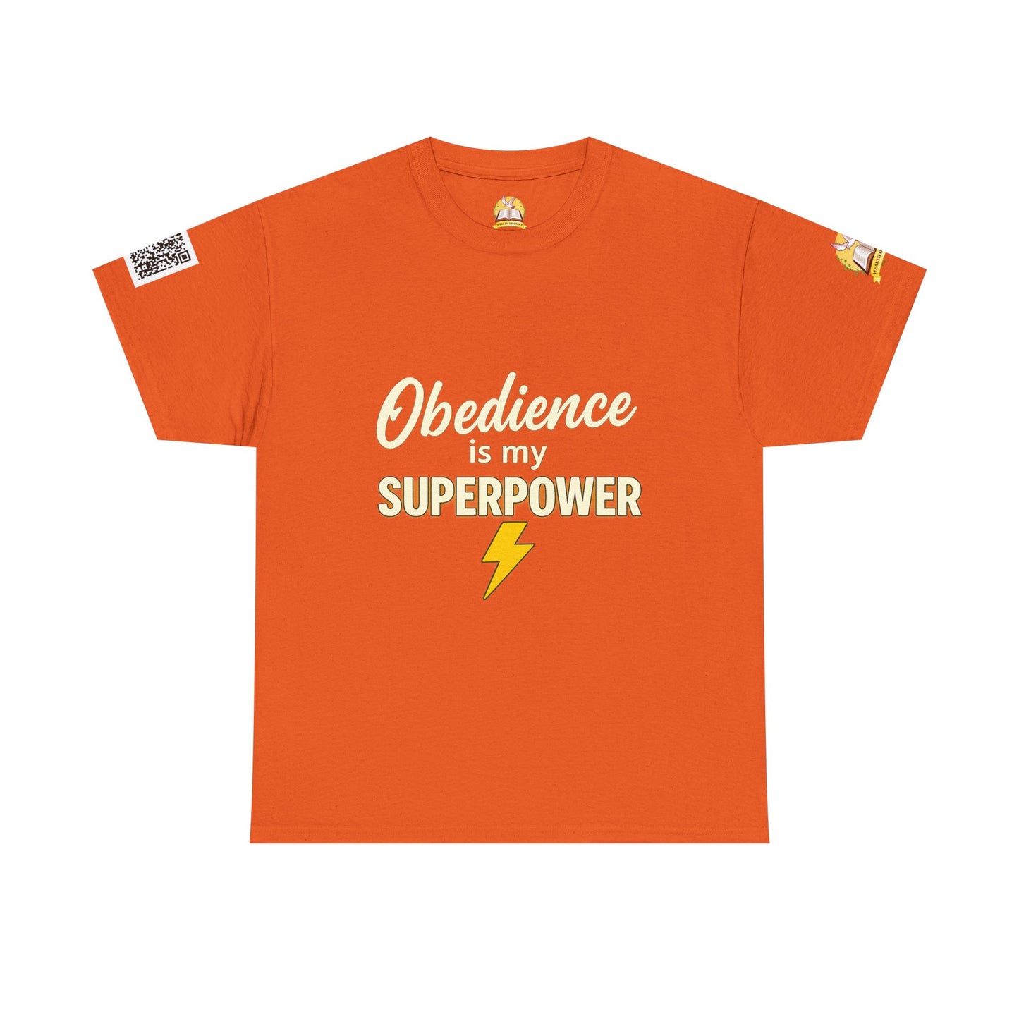 Obedience Is My Superpower T-Shirt, Fun Unisex Cotton Tee, Gift for Pet Owners, Casual Wear, Birthday, Dog Lover Top
