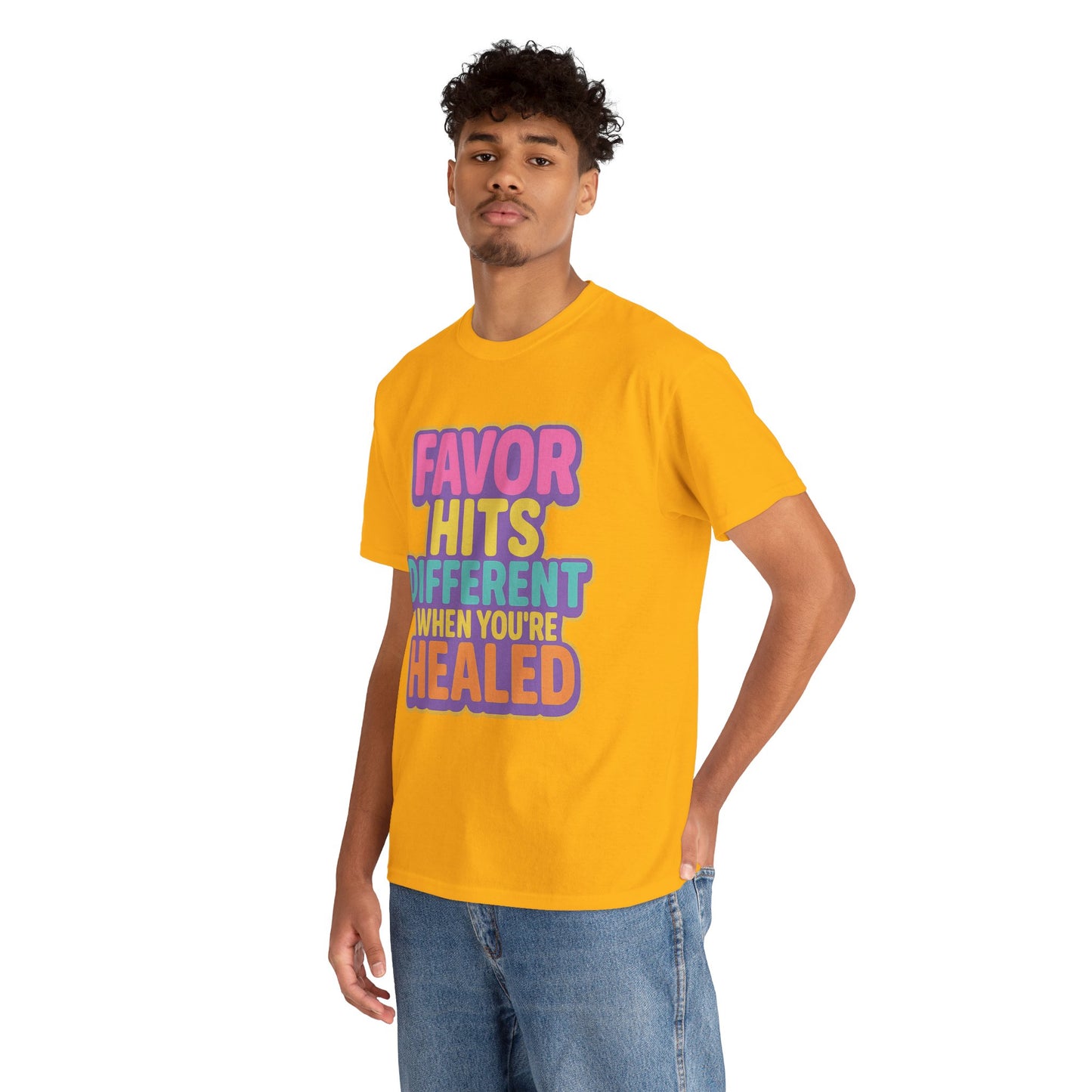 Healing Message Tee, Comfort T-Shirt for Self-Care