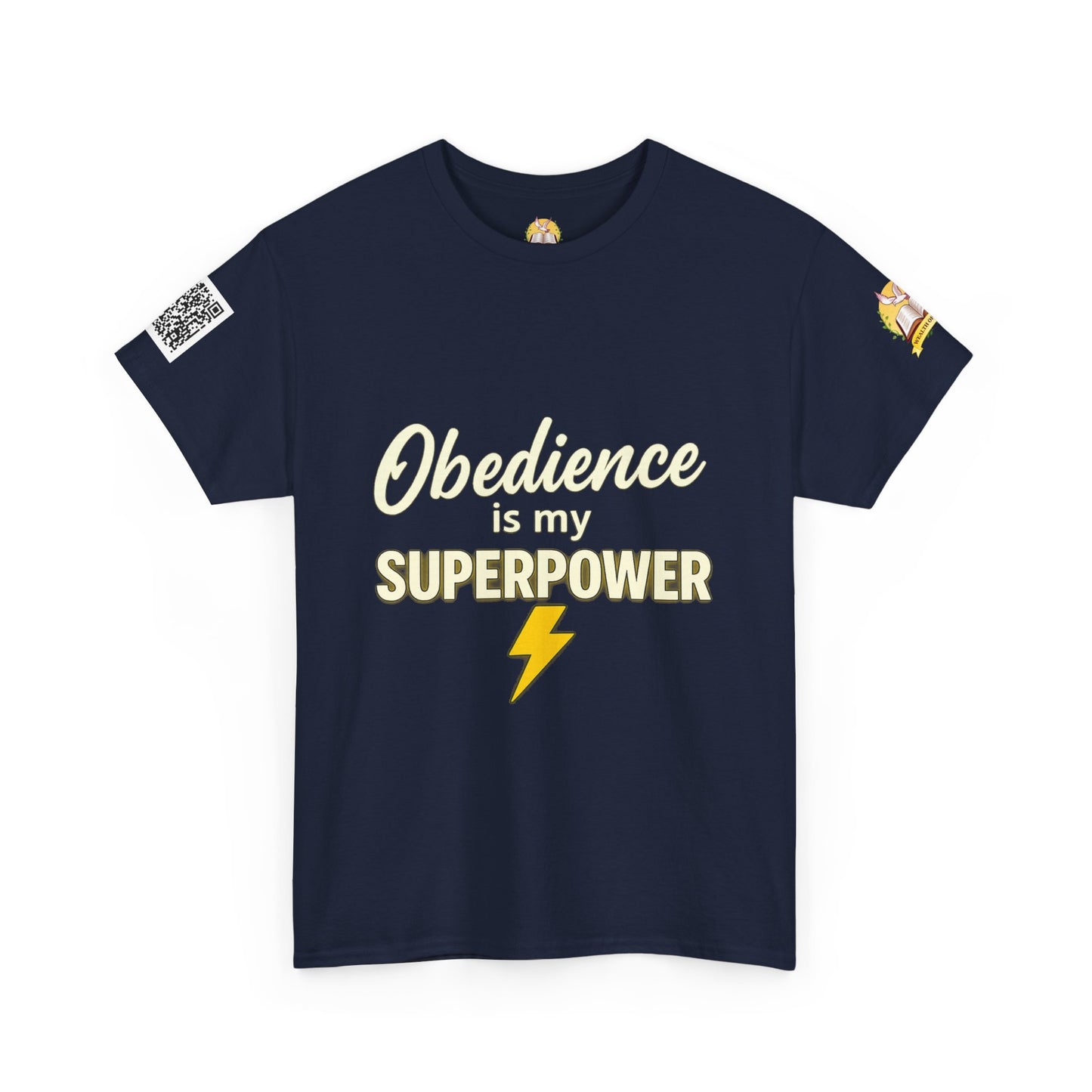 Obedience Is My Superpower T-Shirt, Fun Unisex Cotton Tee, Gift for Pet Owners, Casual Wear, Birthday, Dog Lover Top
