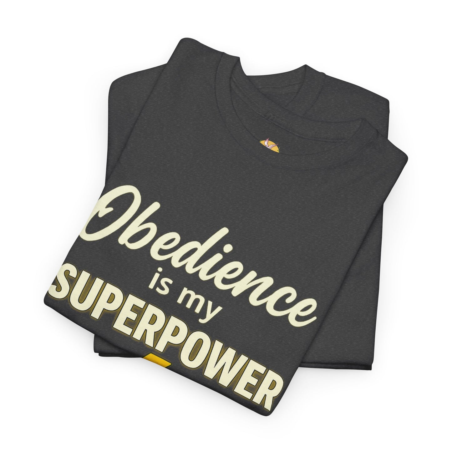 Obedience is My Superpower Tee, Inspirational T-Shirt, Faith-Based Cotton Tee, Perfect Gift for Graduations, Everyday Casual Wear