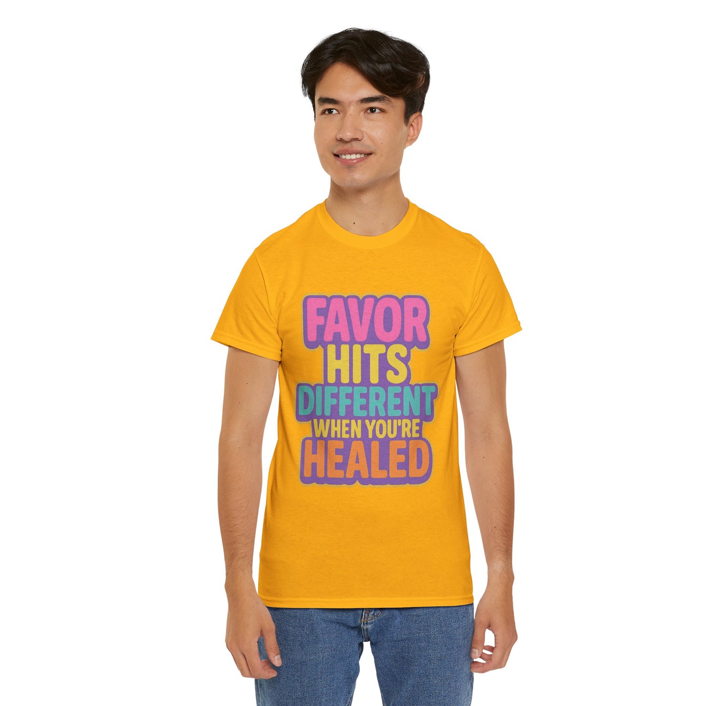 Healing Message Tee, Comfort T-Shirt for Self-Care