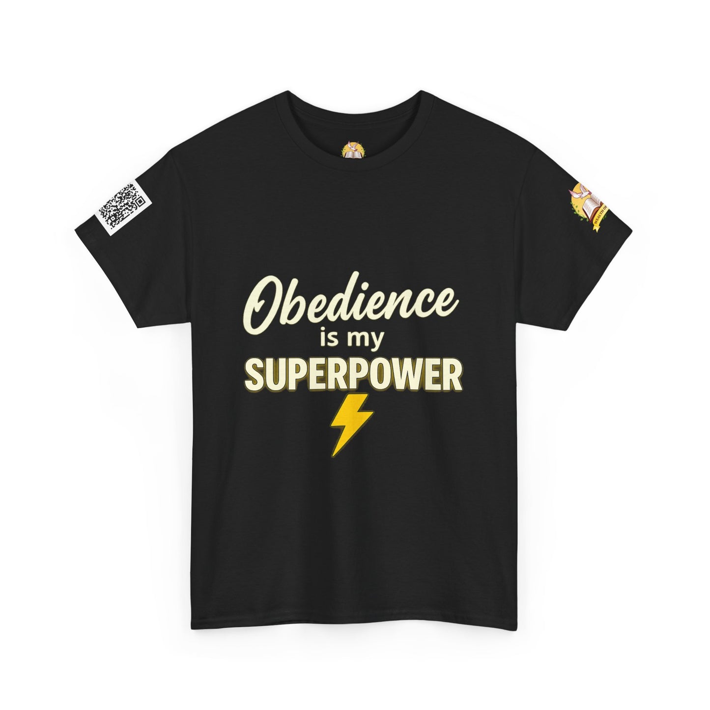 Obedience Is My Superpower T-Shirt, Fun Unisex Cotton Tee, Gift for Pet Owners, Casual Wear, Birthday, Dog Lover Top