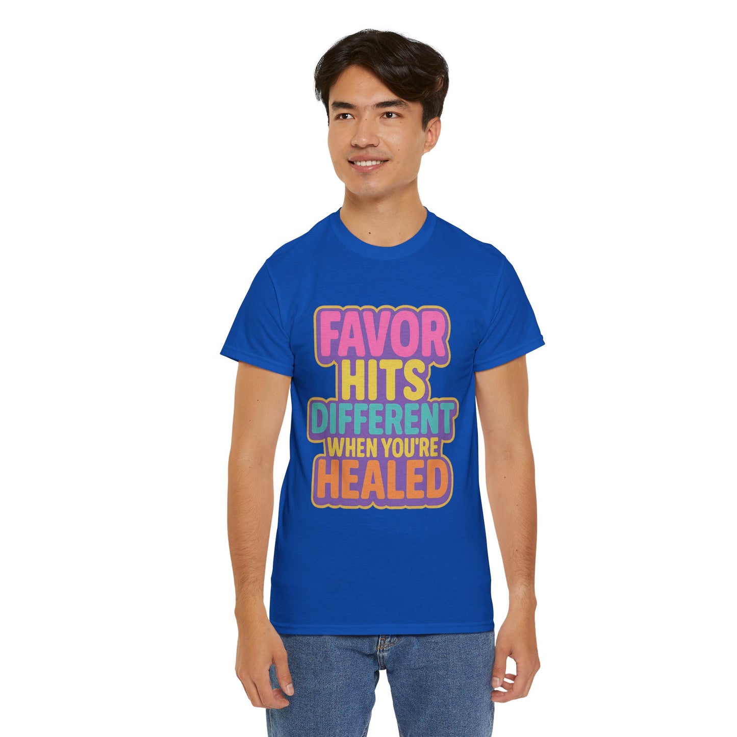 Healing Message Tee, Comfort T-Shirt for Self-Care