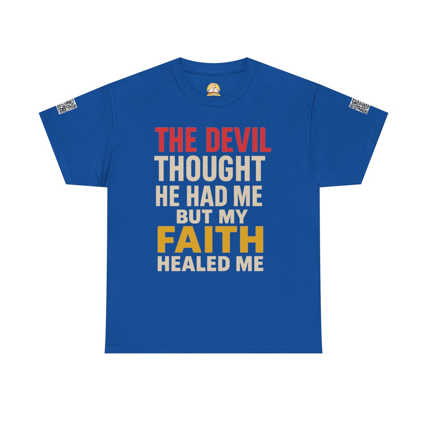 Faith-Inspired Unisex Heavy Cotton Tee, Christian T-Shirt, Inspirational Quote Tee, Gift for Believers, Motivational Apparel
