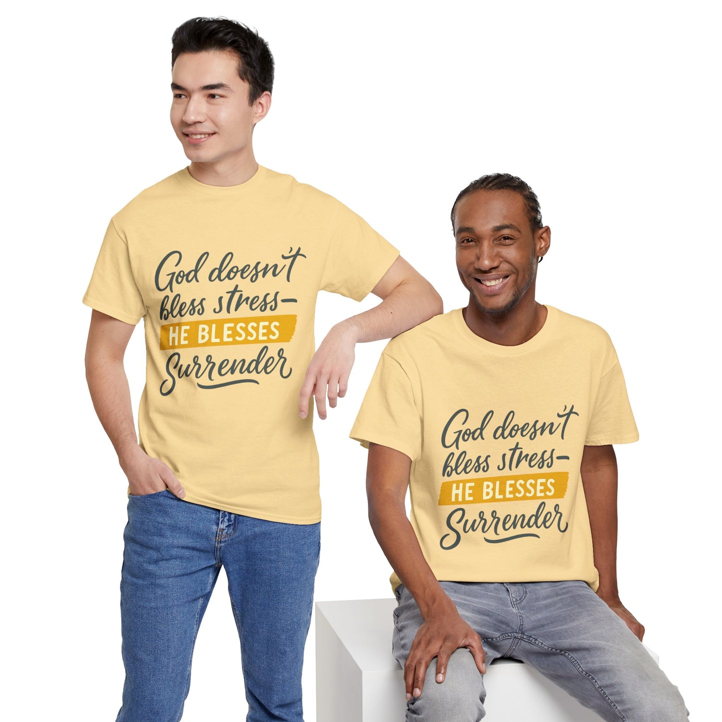 Inspirational Surrender Tee - Christian Gift, Prayer Shirt