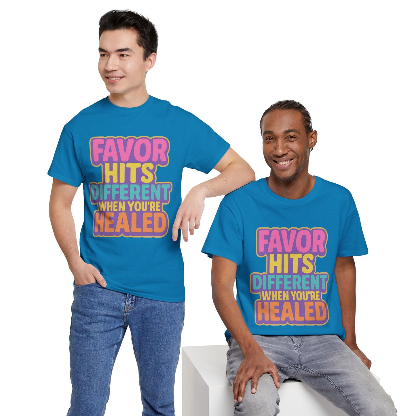 Healing Message Tee, Comfort T-Shirt for Self-Care