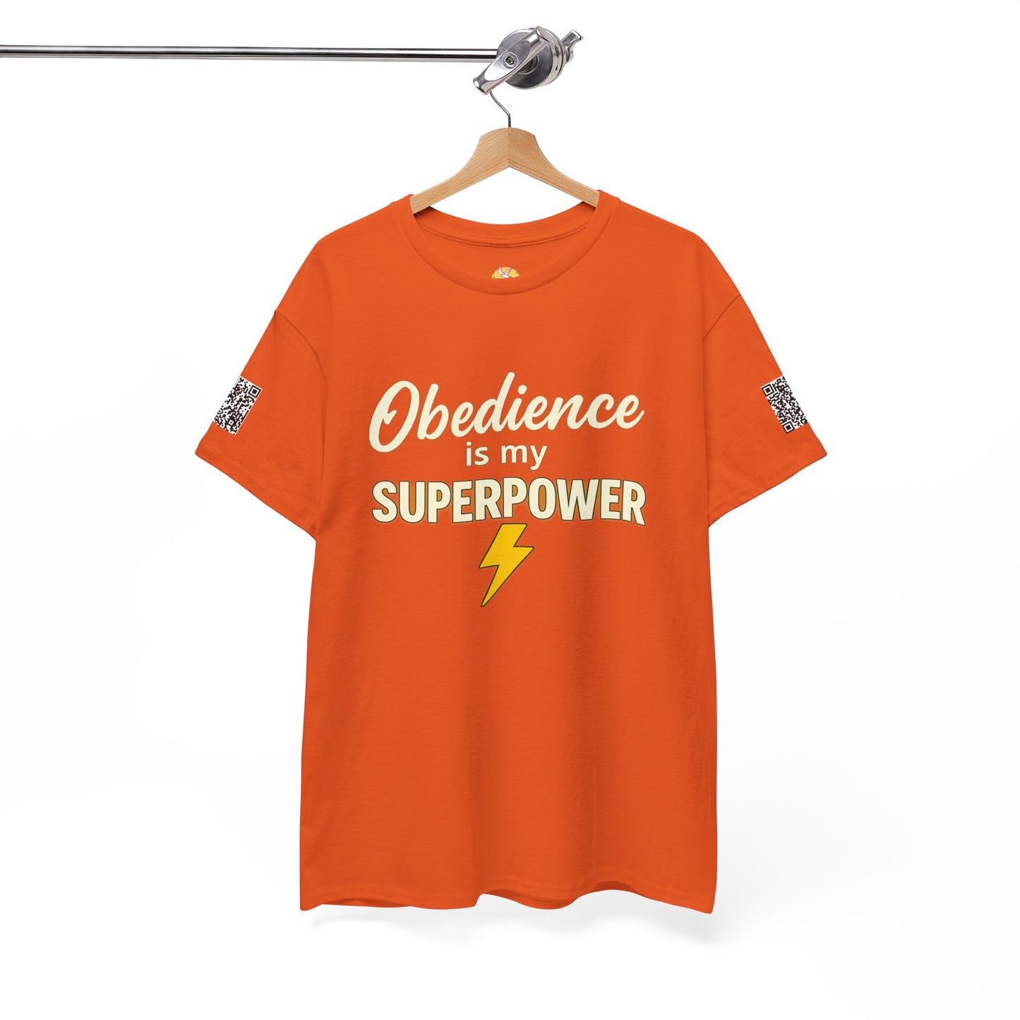 Obedience is My Superpower Tee, Inspirational T-Shirt, Faith-Based Cotton Tee, Perfect Gift for Graduations, Everyday Casual Wear