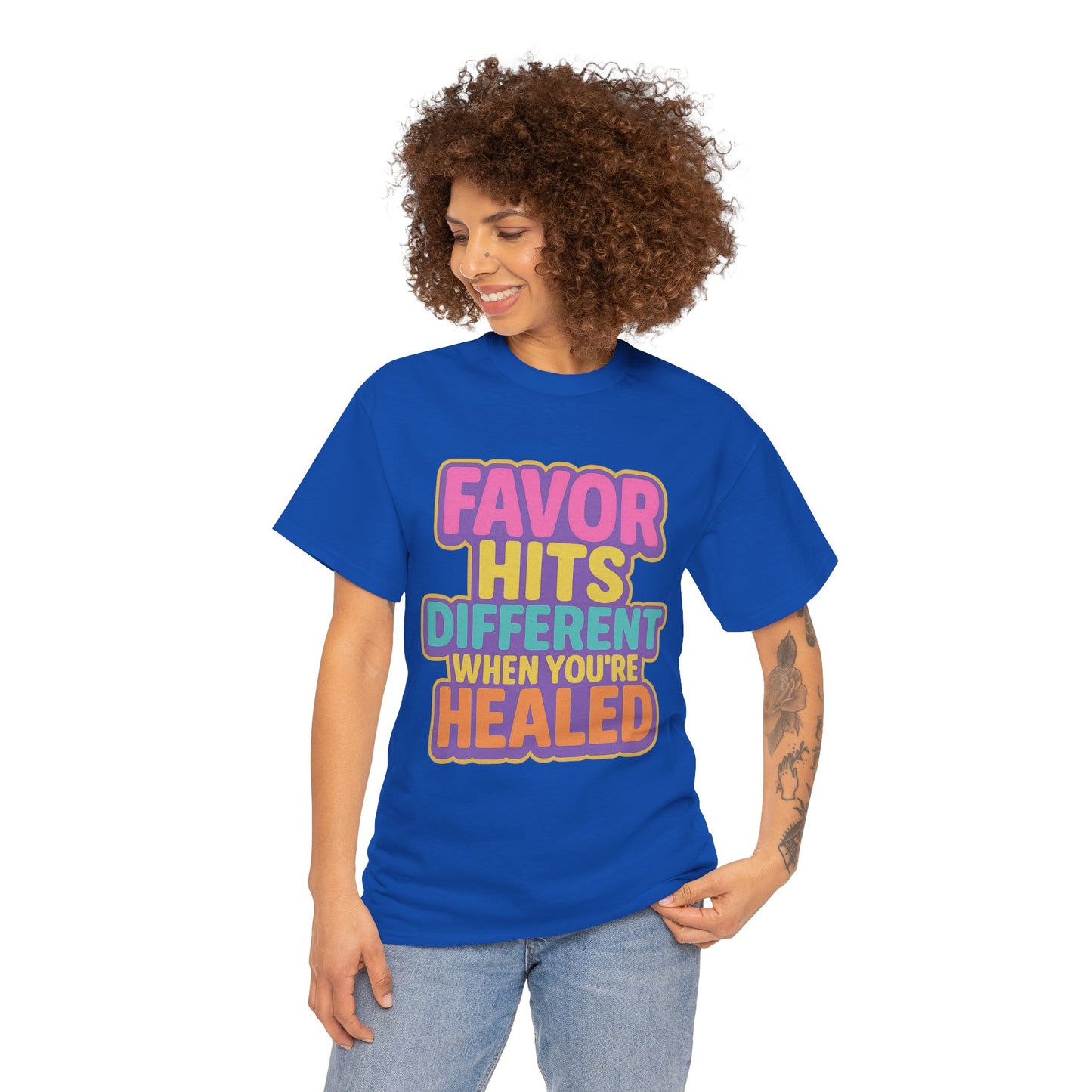 Healing Message Tee, Comfort T-Shirt for Self-Care