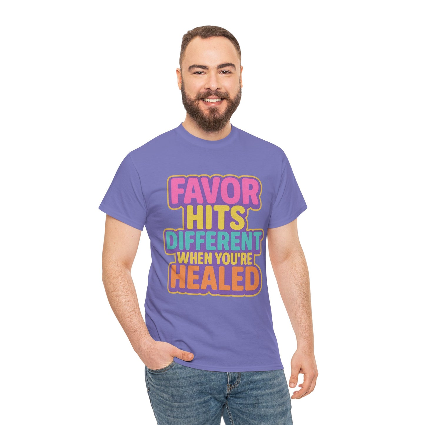 Healing Message Tee, Comfort T-Shirt for Self-Care