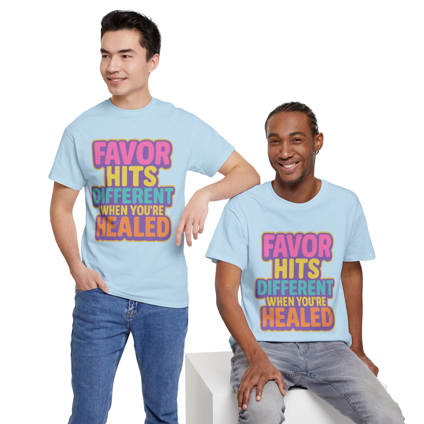 Healing Message Tee, Comfort T-Shirt for Self-Care