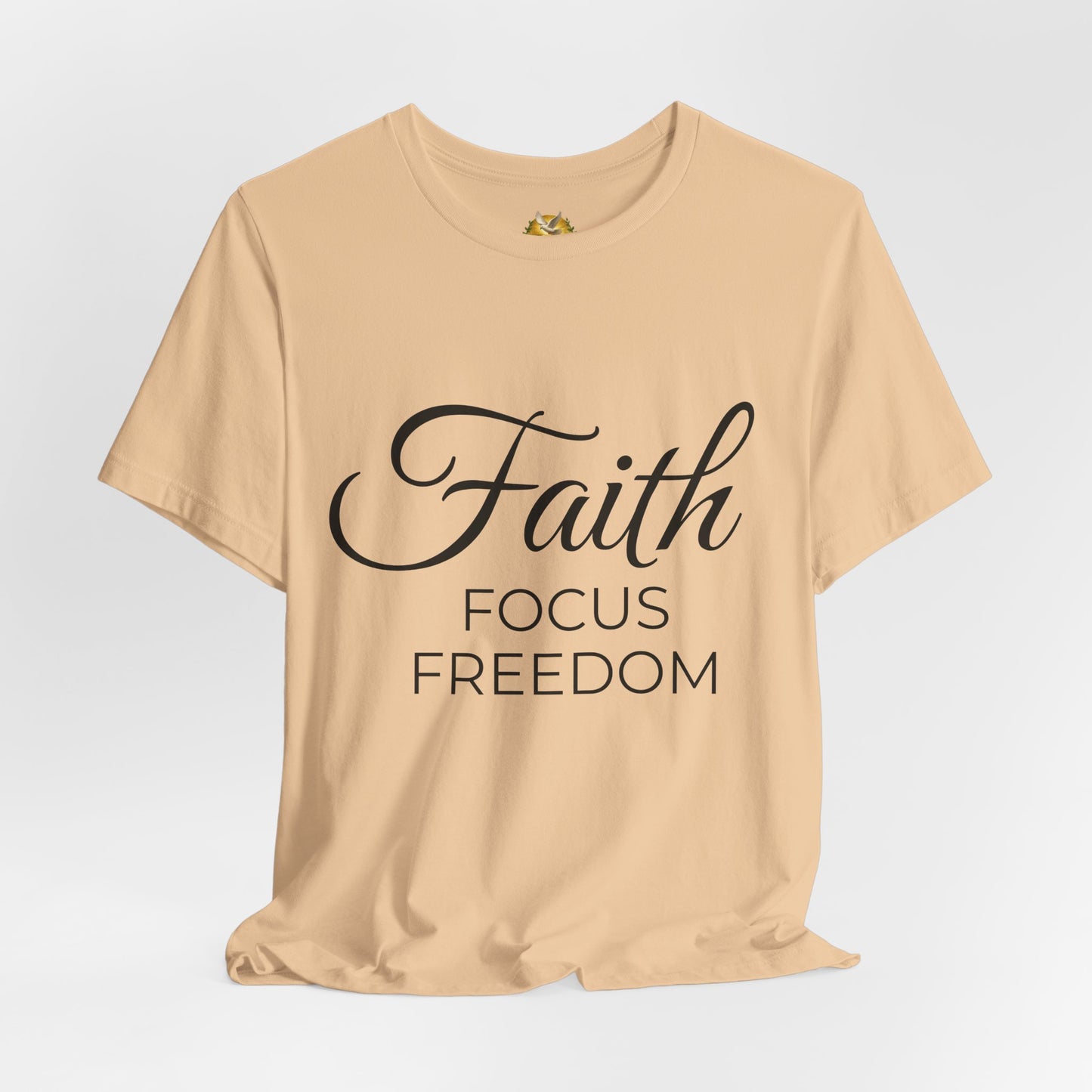Faith Focus Freedom Christian T-Shirt | Summer Collection