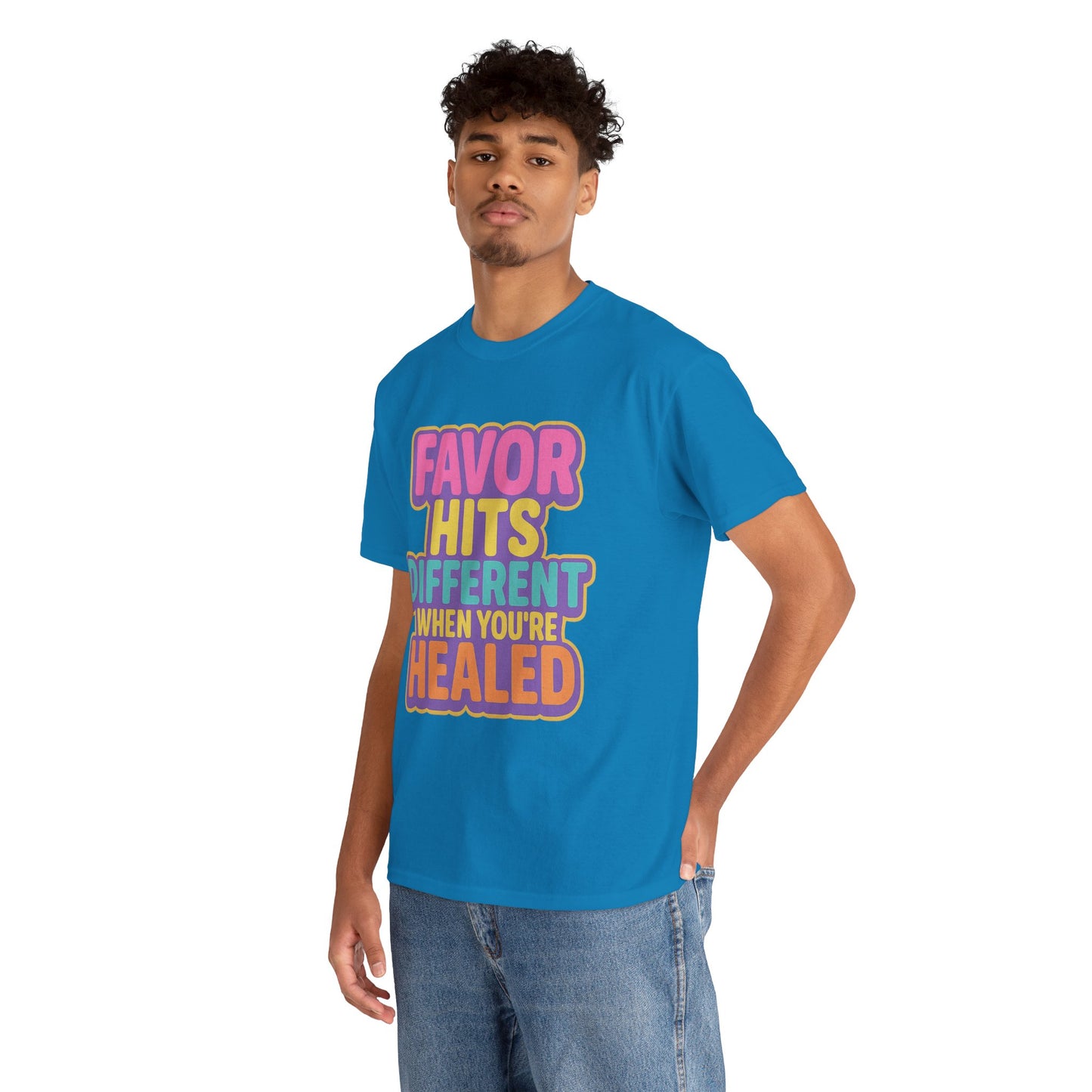 Healing Message Tee, Comfort T-Shirt for Self-Care