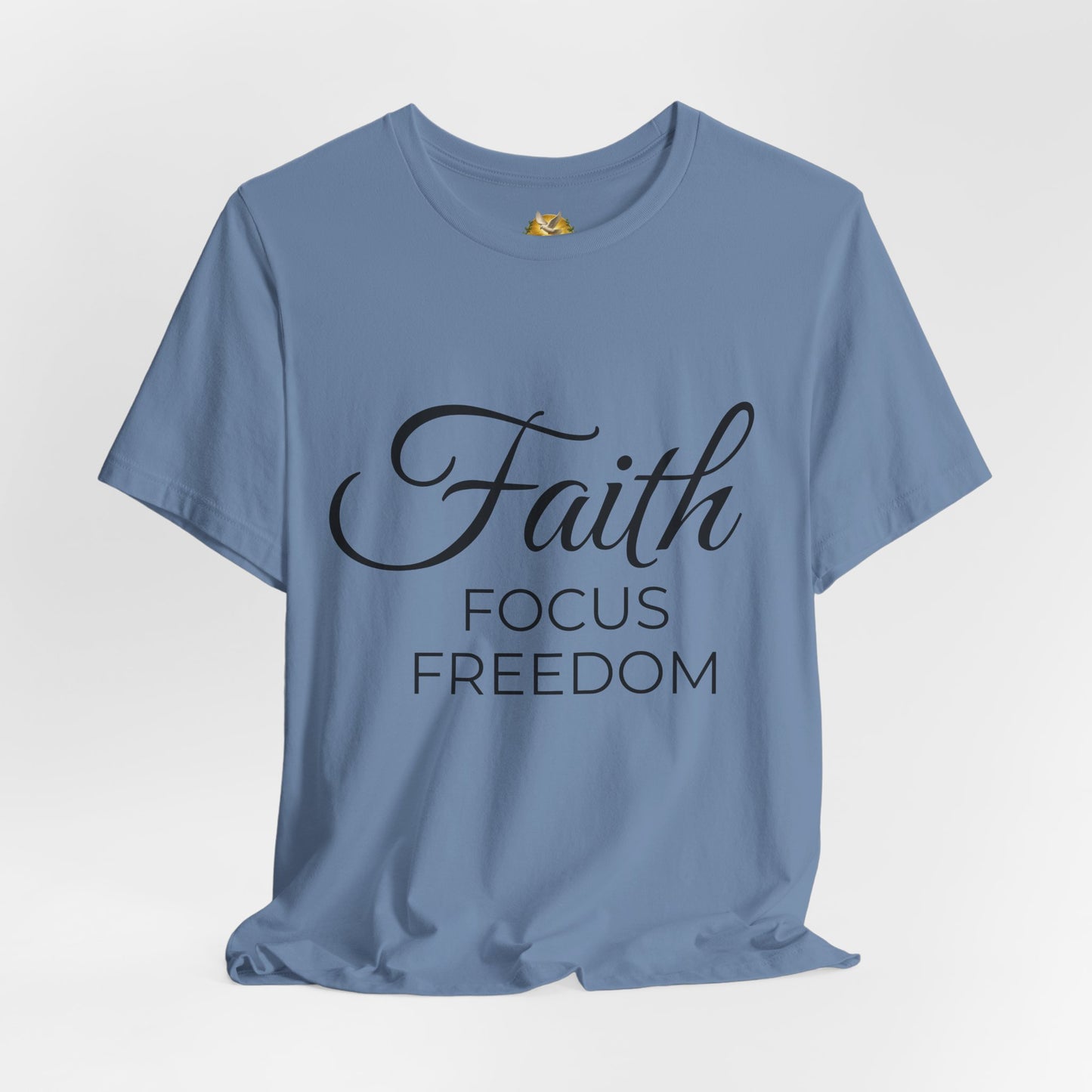 Faith Focus Freedom Christian T-Shirt | Summer Collection