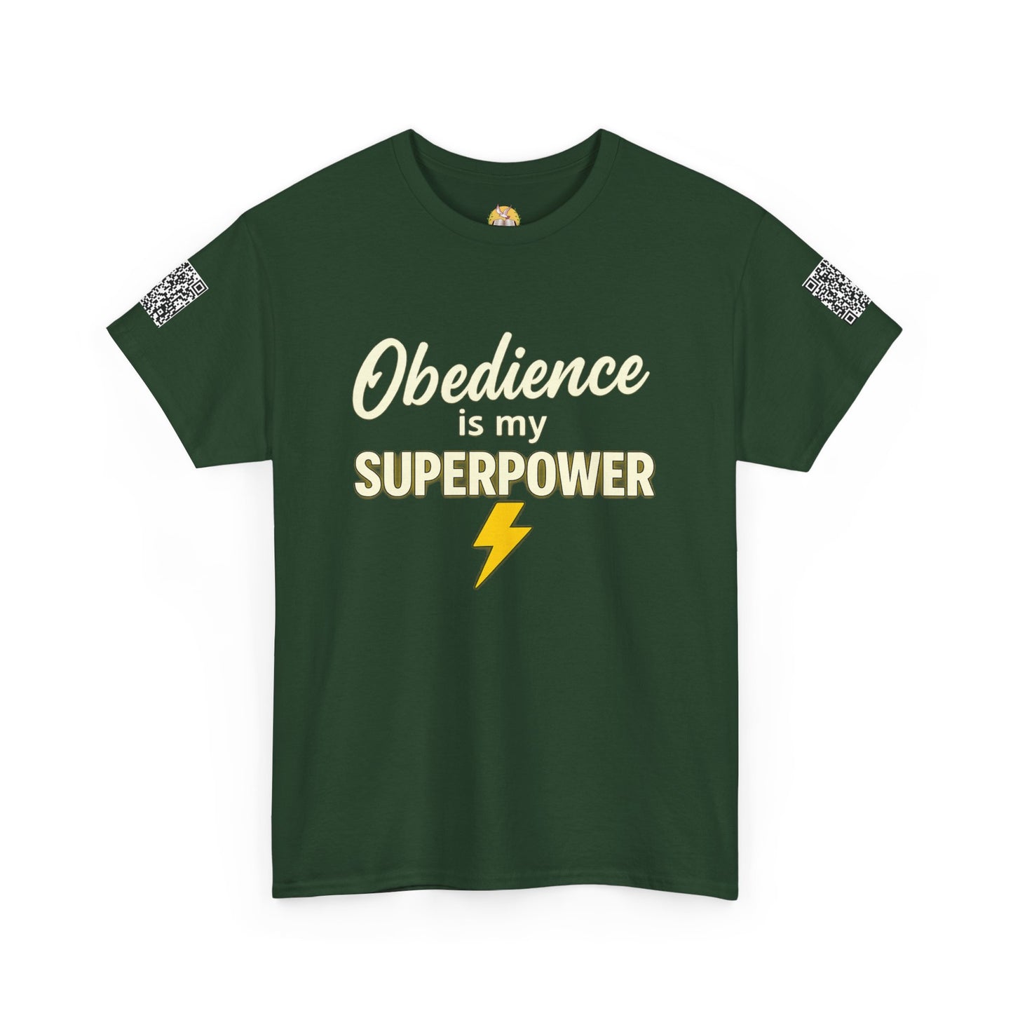 Obedience is My Superpower Tee, Inspirational T-Shirt, Faith-Based Cotton Tee, Perfect Gift for Graduations, Everyday Casual Wear