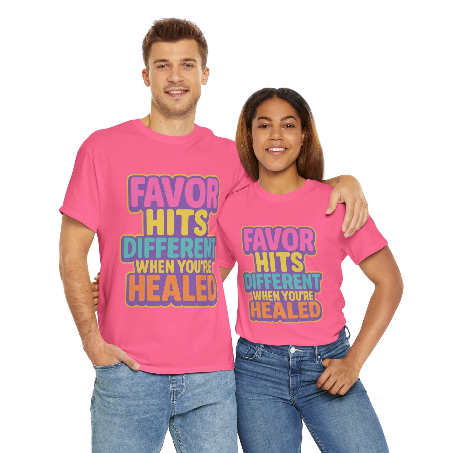 Healing Message Tee, Comfort T-Shirt for Self-Care