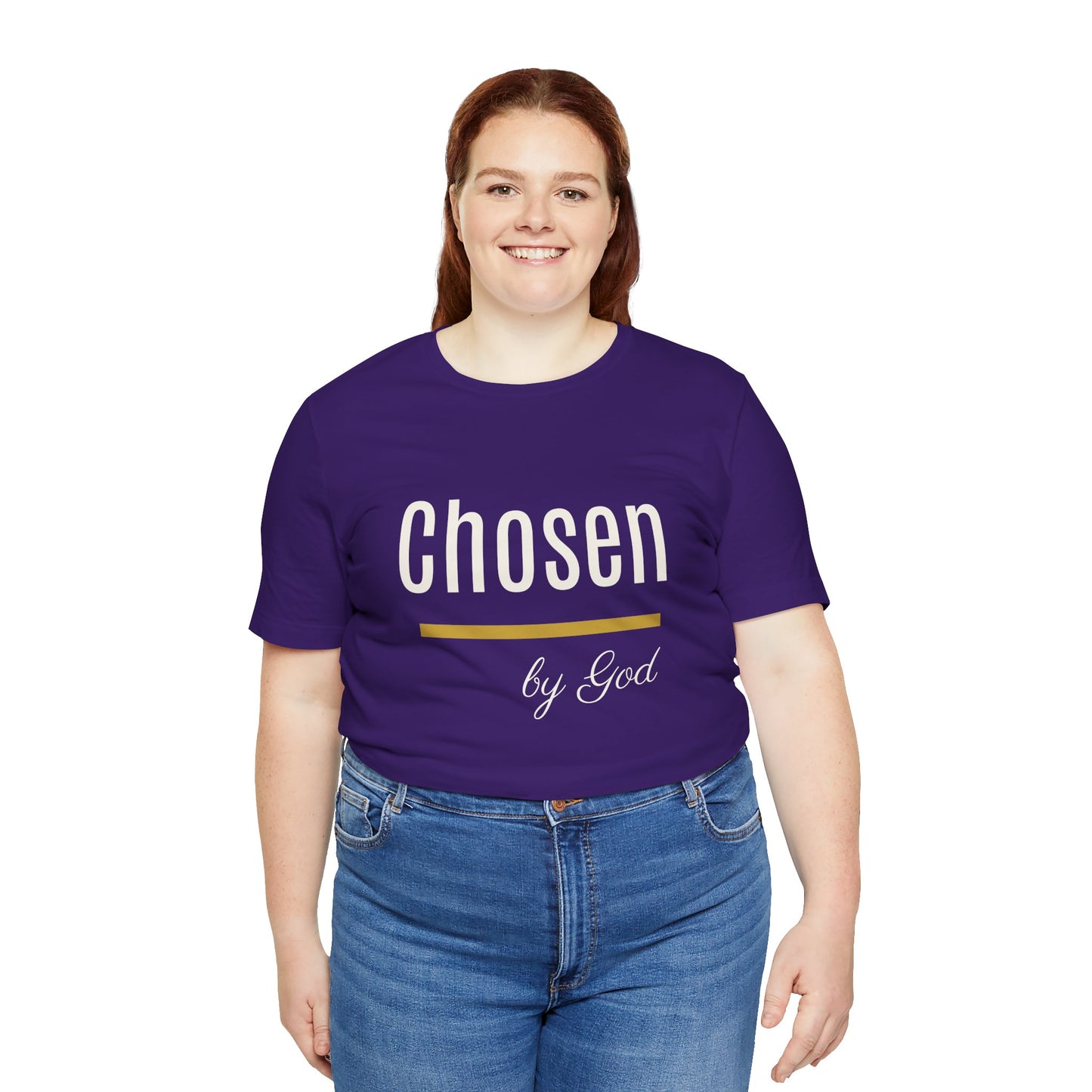 Chosen by God Shirt | Christian T-Shirt for Women | Faith Based Tee | Inspirational Christian Gift | Bella Canvas Unisex Tee