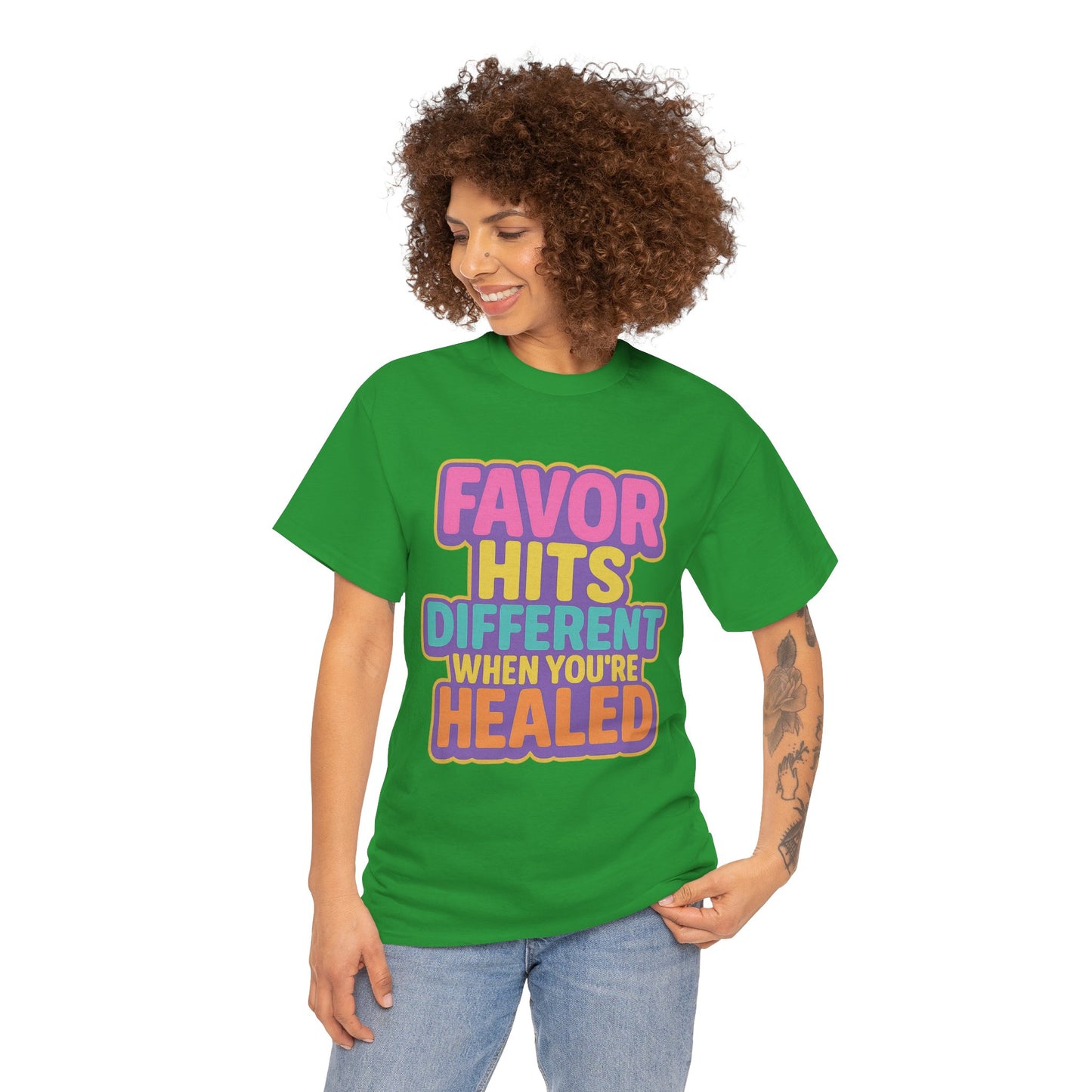 Healing Message Tee, Comfort T-Shirt for Self-Care