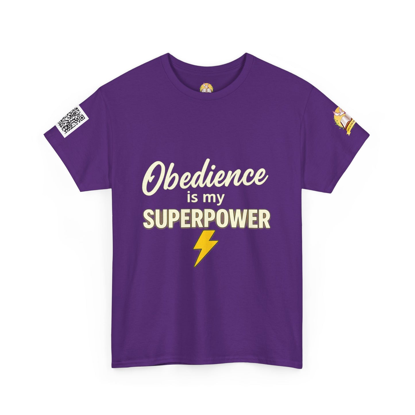 Obedience Is My Superpower T-Shirt, Fun Unisex Cotton Tee, Gift for Pet Owners, Casual Wear, Birthday, Dog Lover Top