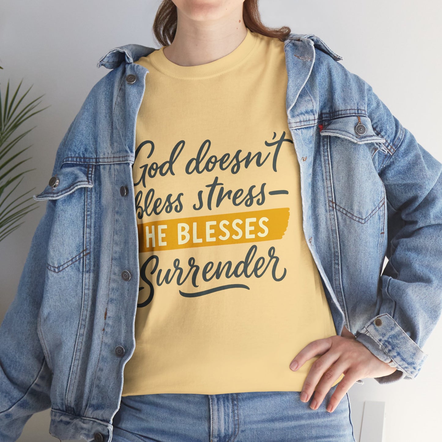Inspirational Surrender Tee - Christian Gift, Prayer Shirt
