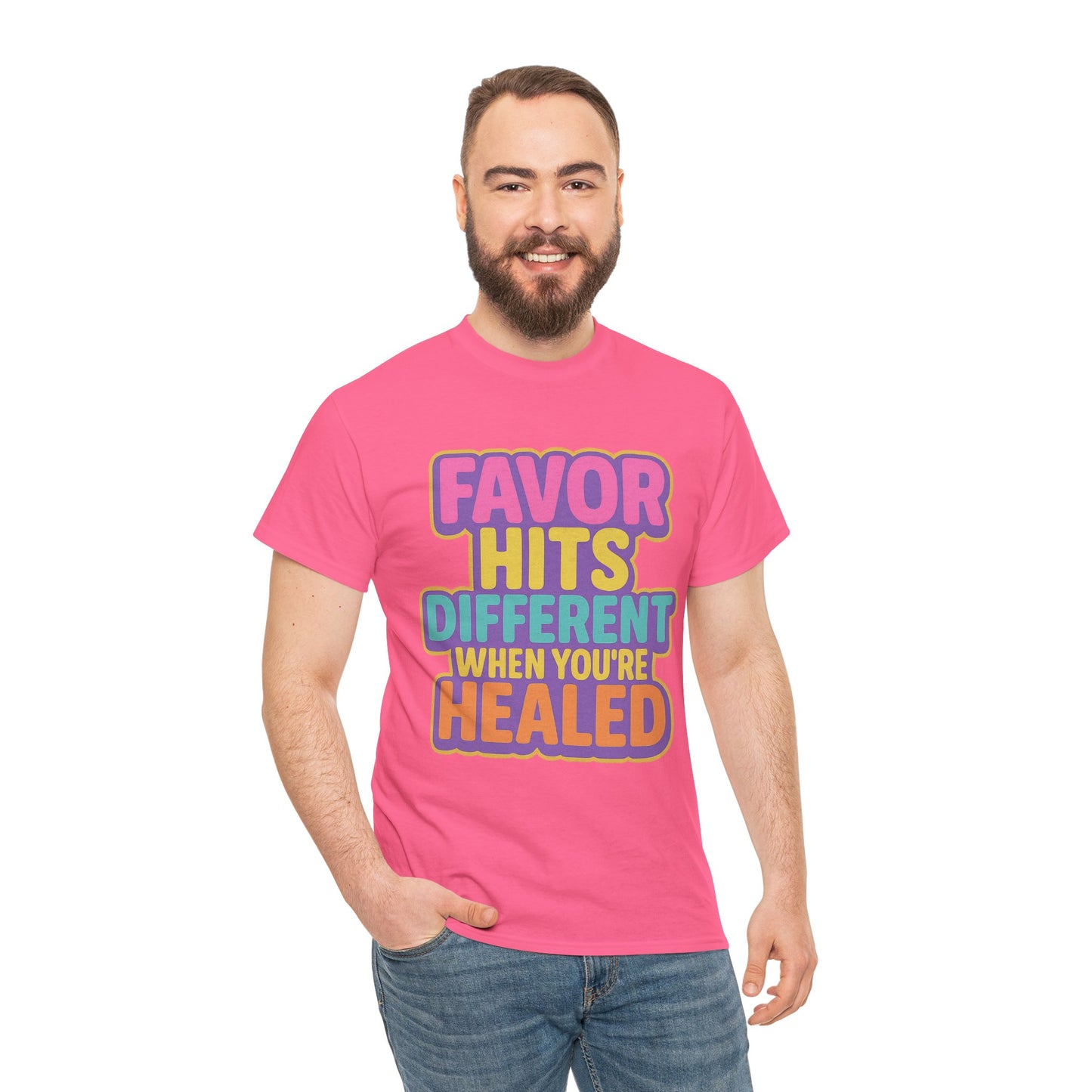 Healing Message Tee, Comfort T-Shirt for Self-Care