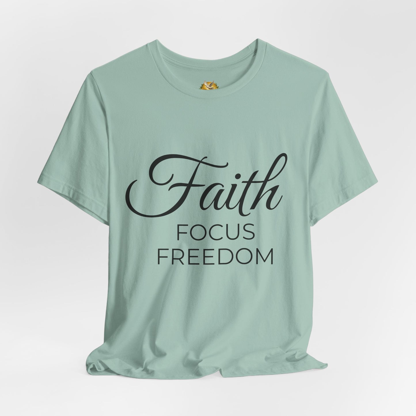 Faith Focus Freedom Christian T-Shirt | Summer Collection