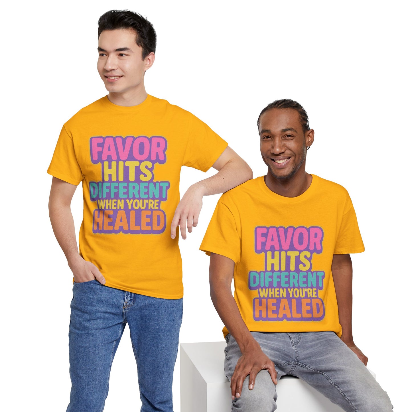 Healing Message Tee, Comfort T-Shirt for Self-Care