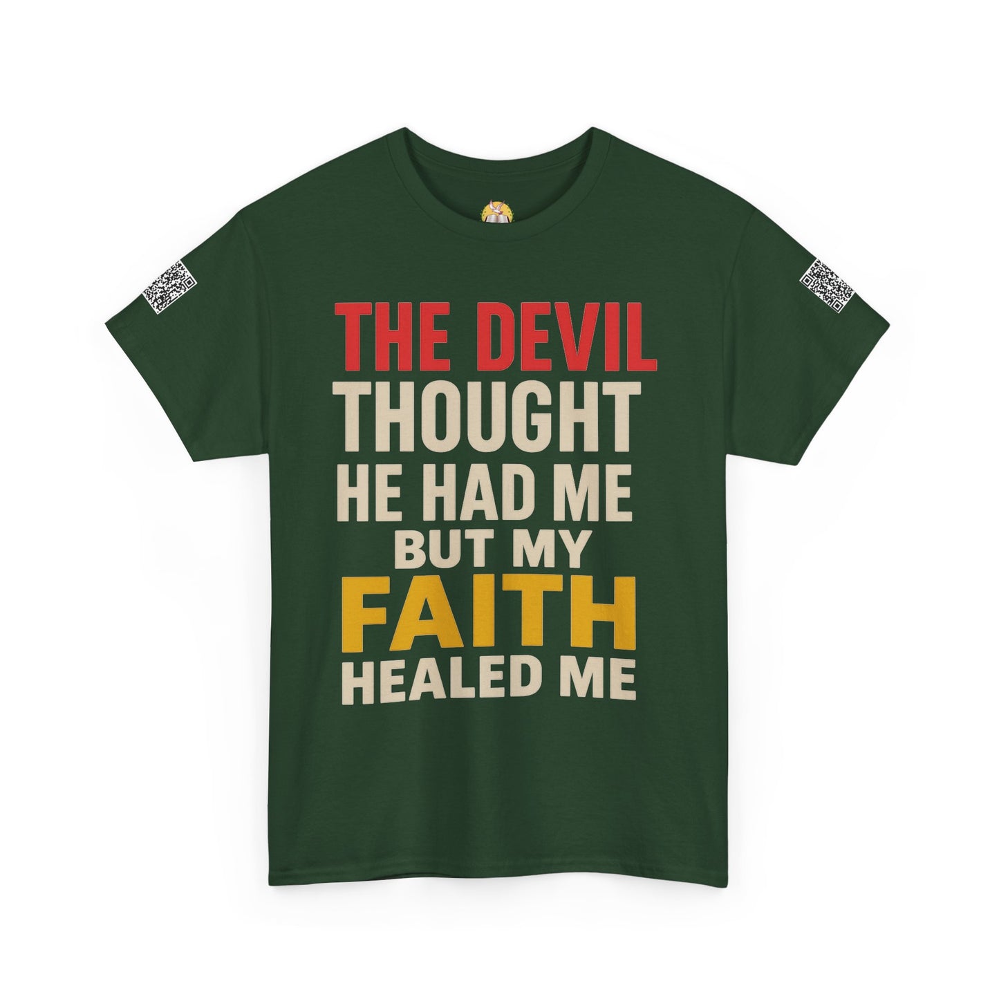 Faith-Inspired Unisex Heavy Cotton Tee, Christian T-Shirt, Inspirational Quote Tee, Gift for Believers, Motivational Apparel
