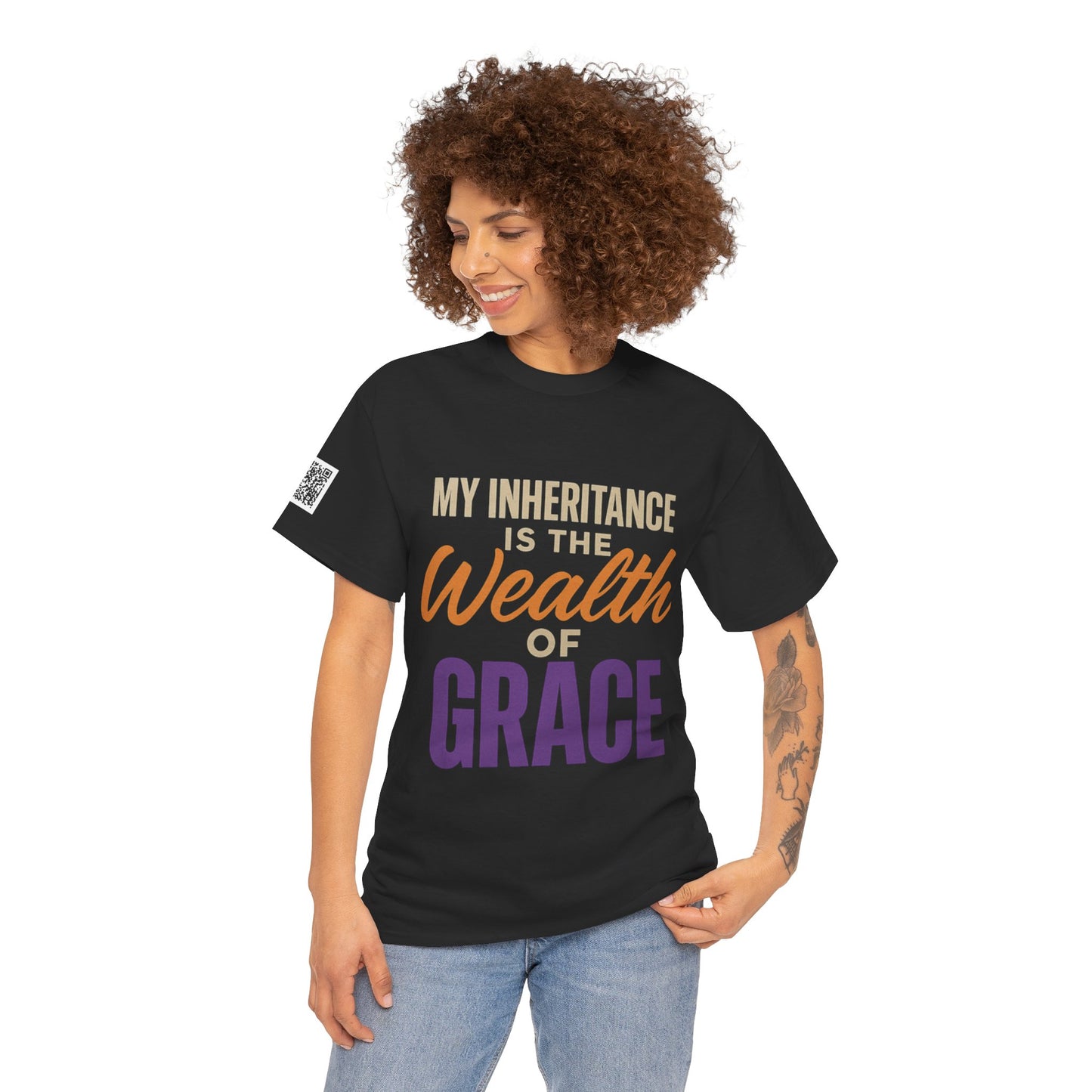 Empowering Message Tee - Inspirational Unisex Heavy Cotton T-Shirt, Motivational Gift, Relaxed Fit Shirt, Casual Wear, Spiritual Apparel