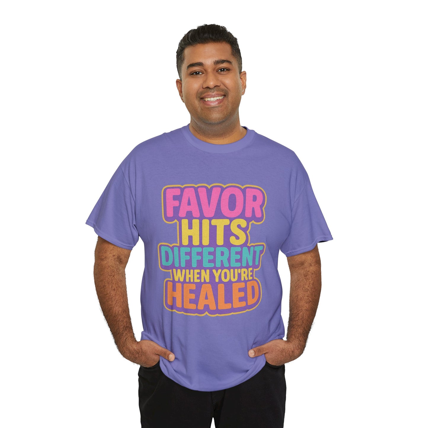 Healing Message Tee, Comfort T-Shirt for Self-Care