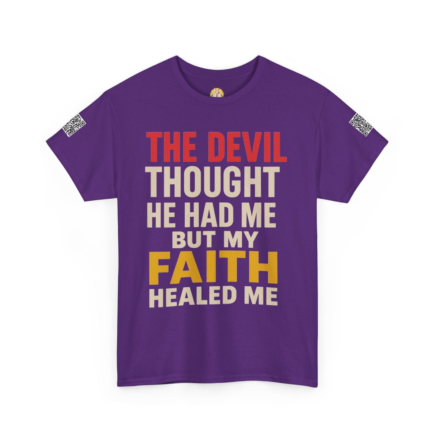Faith-Inspired Unisex Heavy Cotton Tee, Christian T-Shirt, Inspirational Quote Tee, Gift for Believers, Motivational Apparel