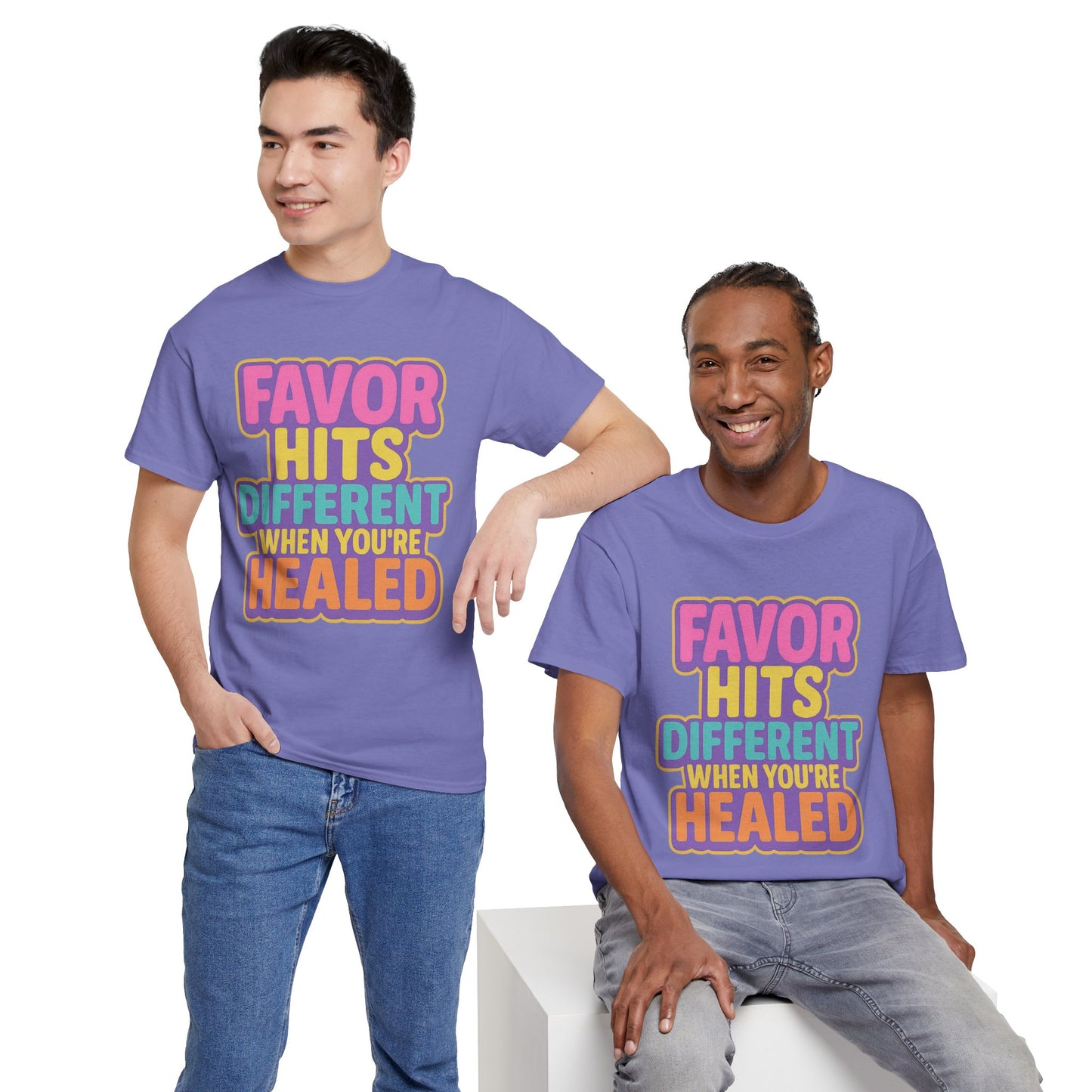 Healing Message Tee, Comfort T-Shirt for Self-Care