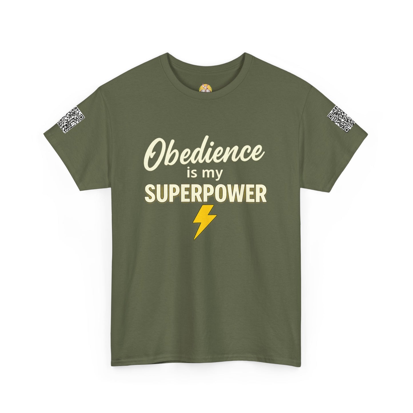 Obedience is My Superpower Tee, Inspirational T-Shirt, Faith-Based Cotton Tee, Perfect Gift for Graduations, Everyday Casual Wear